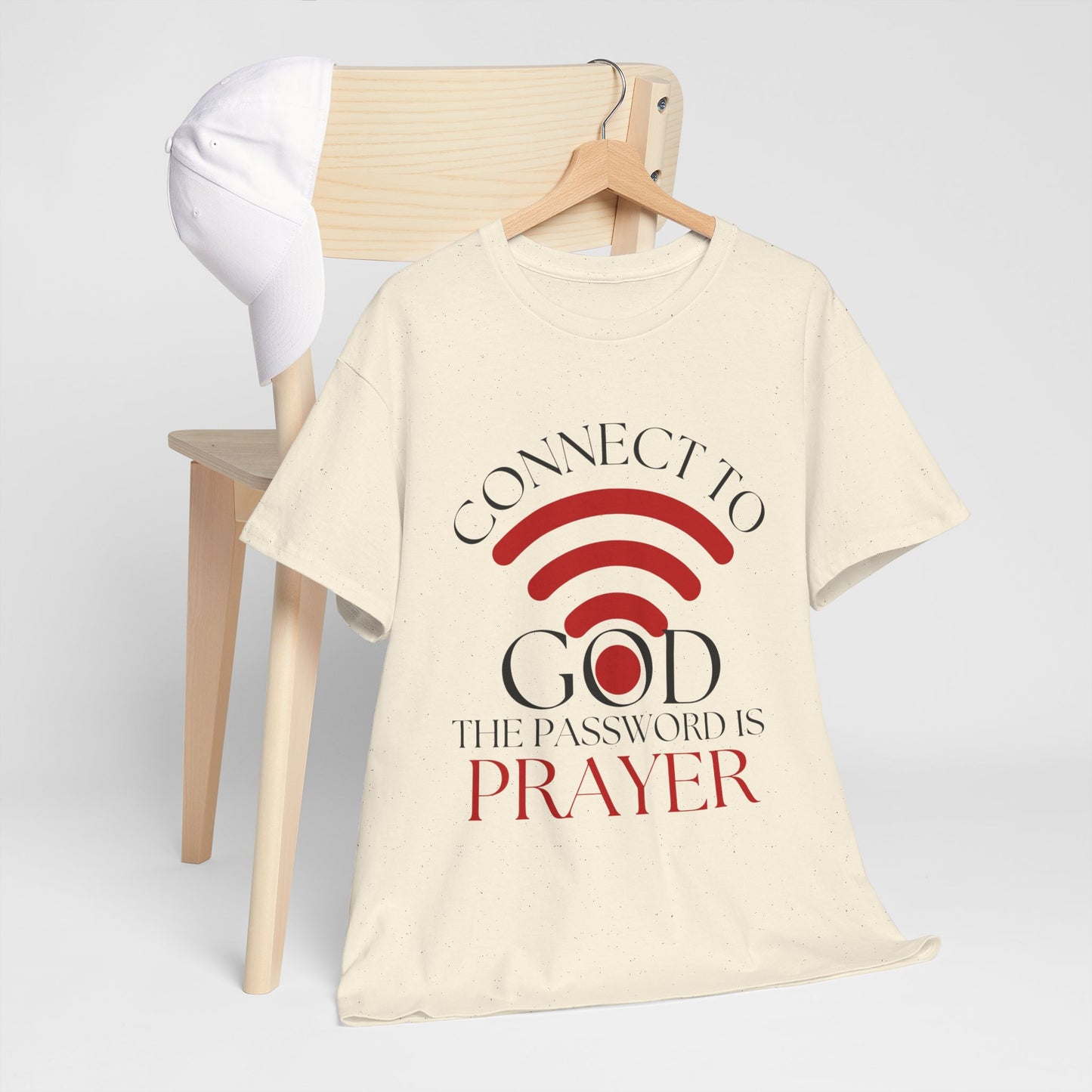 INSPIRATIONAL CONNECT TO GOD- Unisex Heavy Cotton Tee