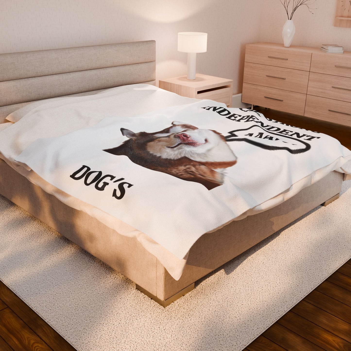 MY PET DOG PERSONALIZED VELVETEEN BLANKET (Placeholder Do Not Publish)