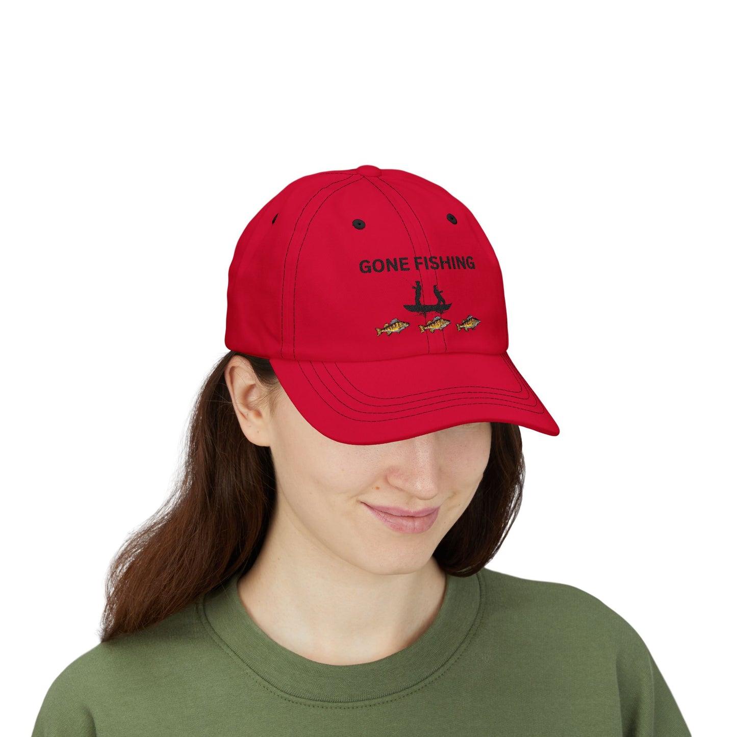 Gone Fishing Classic Dad Cap - Perfect for Father's Day and Outdoor Adventures