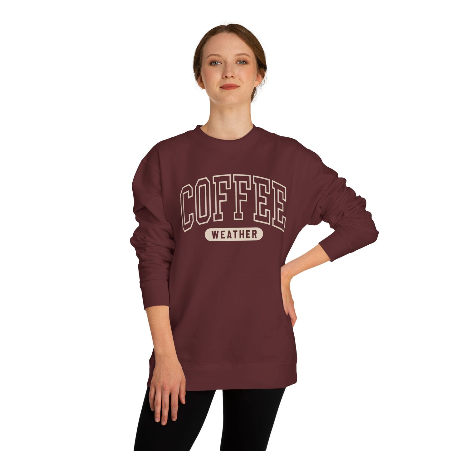 COFFEE WEATHER Unisex Crew Neck SWEATSHIRT