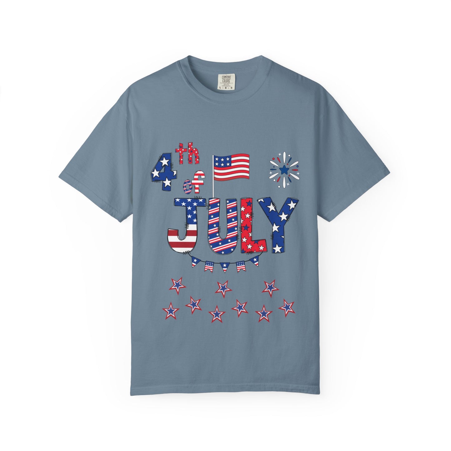Patriotic 4th of July T-Shirt | Unisex Garment-Dyed Tee, Independence Day Apparel, Red White Blue Shirt, Summer BBQ Outfit, [...]