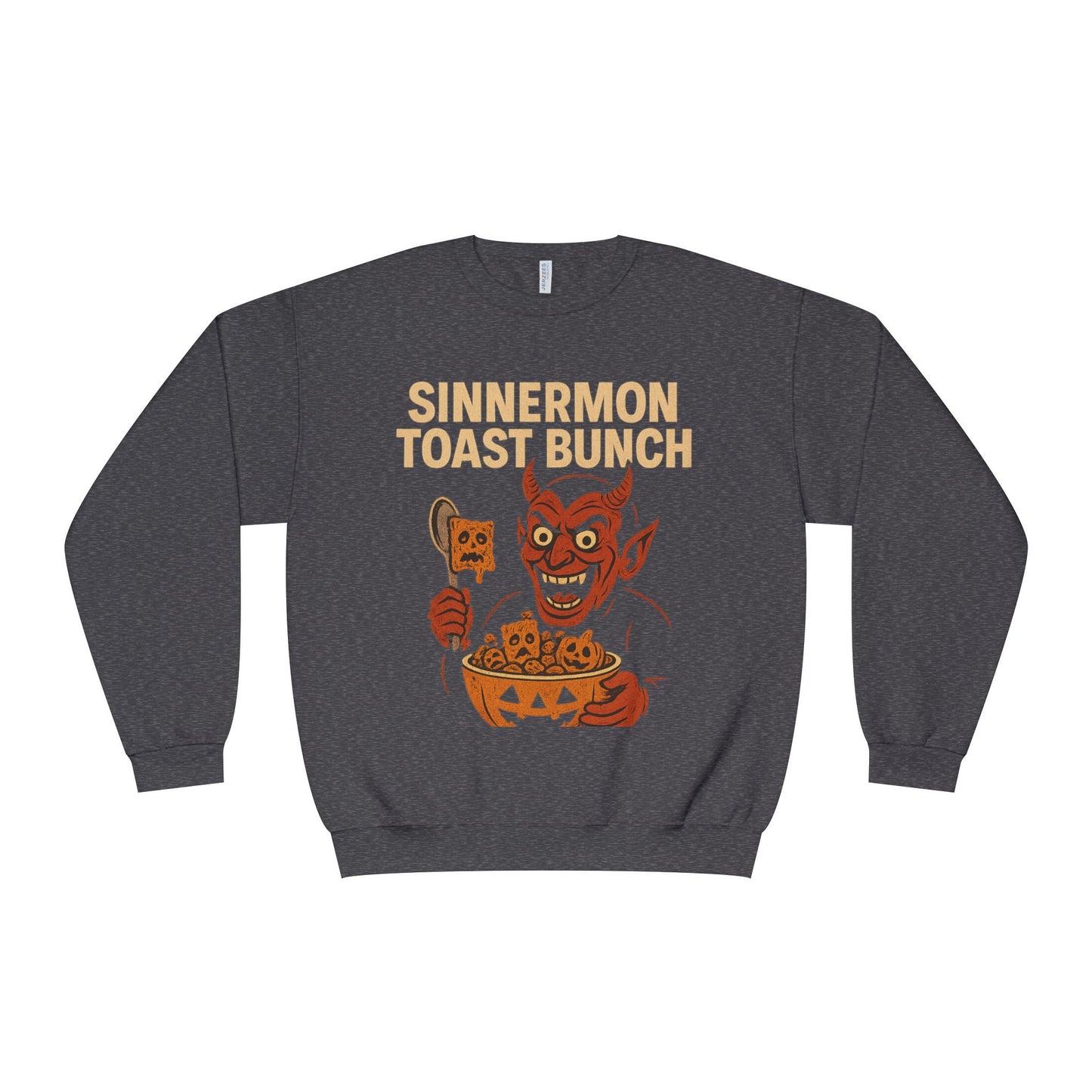 NEW SINNERMON TOAST HALLOWEEN SWEATSHIRT Unisex NuBlend® Crewneck Sweatshirt