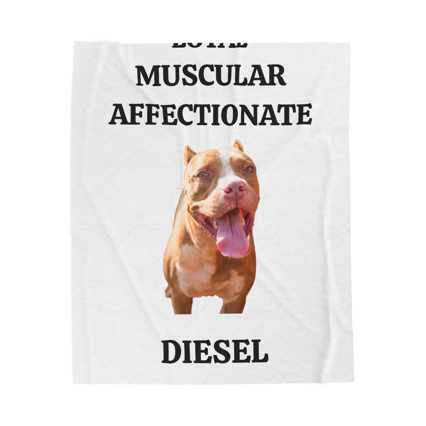 MY PET DOG PERSONALIZED VELVETEEN  Plush Blanket (Placeholder Do Not Publish)