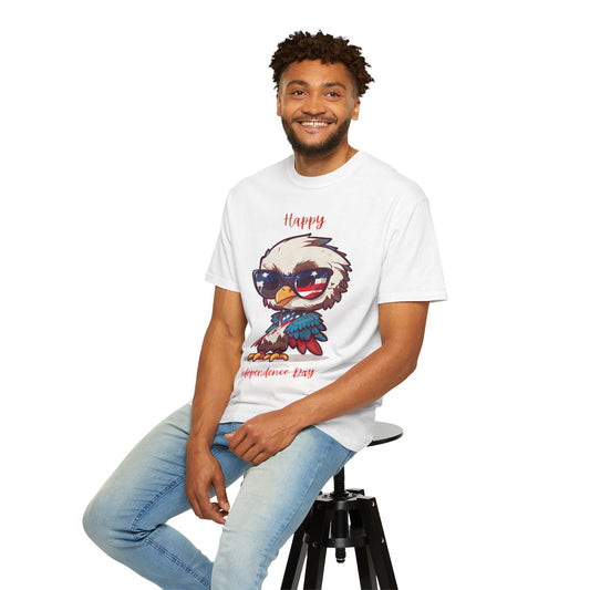 Patriotic Owl T-Shirt - Happy Independence Day Tee, Summer Casual Wear, Gift for July 4th, Unisex Graphic Shirt, Fun Holiday Apparel