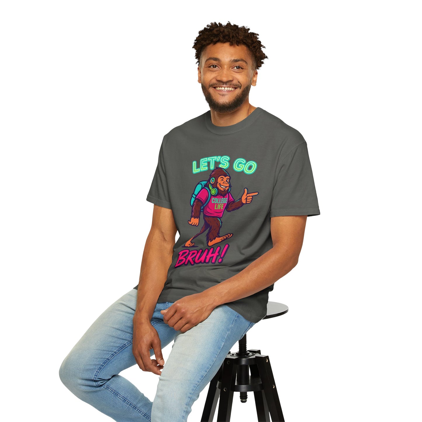 BIGFOOT CURRENT COLLEGE TEE Unisex Garment-Dyed T-shirt