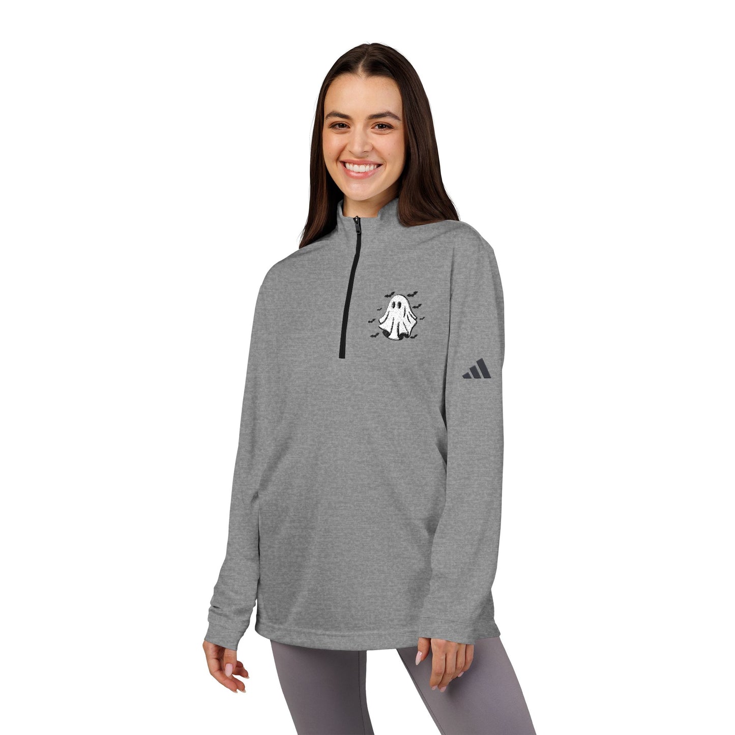 HALLOWEEN Adidas Quarter-Zip Pullover - Stylish Sportswear for Active Lifestyle, Perfect for Workouts, Casual Wear, Gift for Athletes