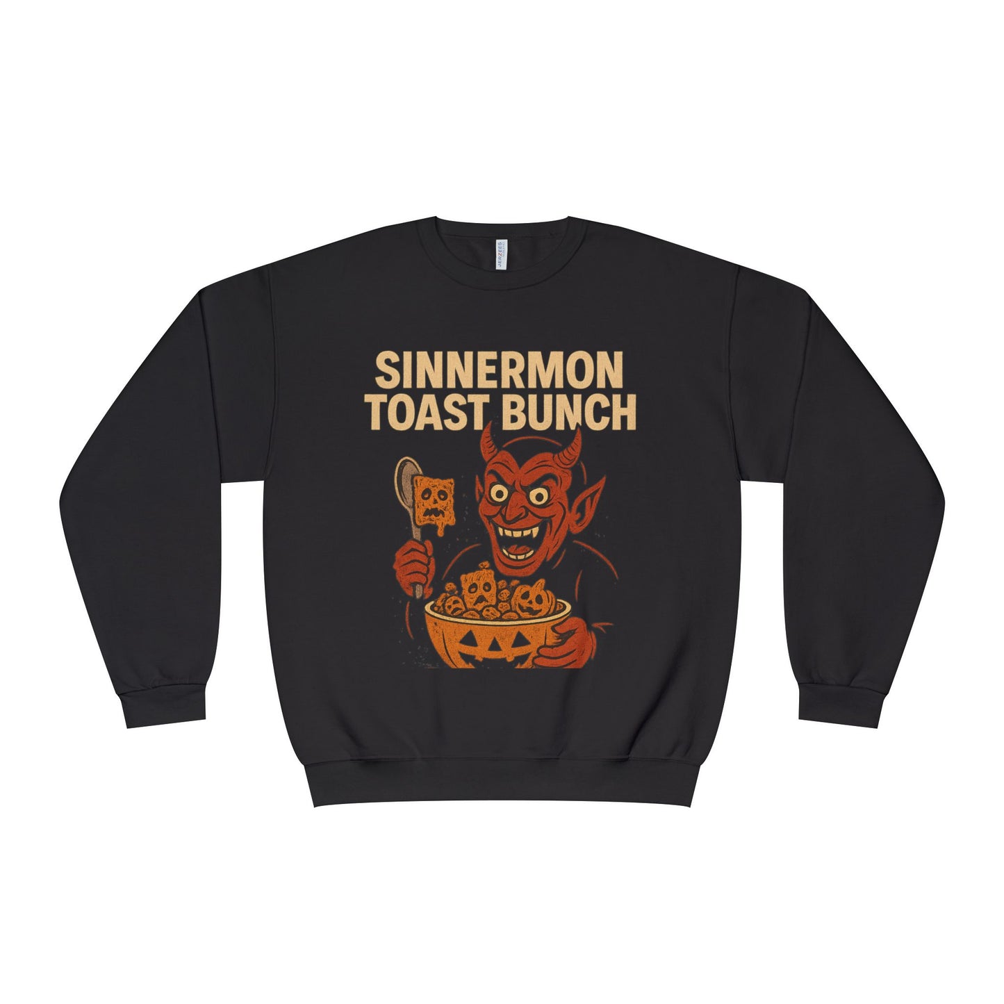 NEW SINNERMON TOAST HALLOWEEN SWEATSHIRT Unisex NuBlend® Crewneck Sweatshirt