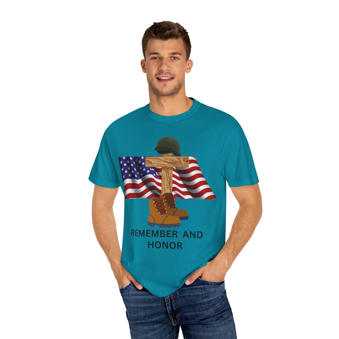 Memorial Day Tribute T-Shirt | Remember and Honor Gift | Unisex Garment-Dyed Top | Patriotic Tee for Veterans, 4th of July, Casual [...]