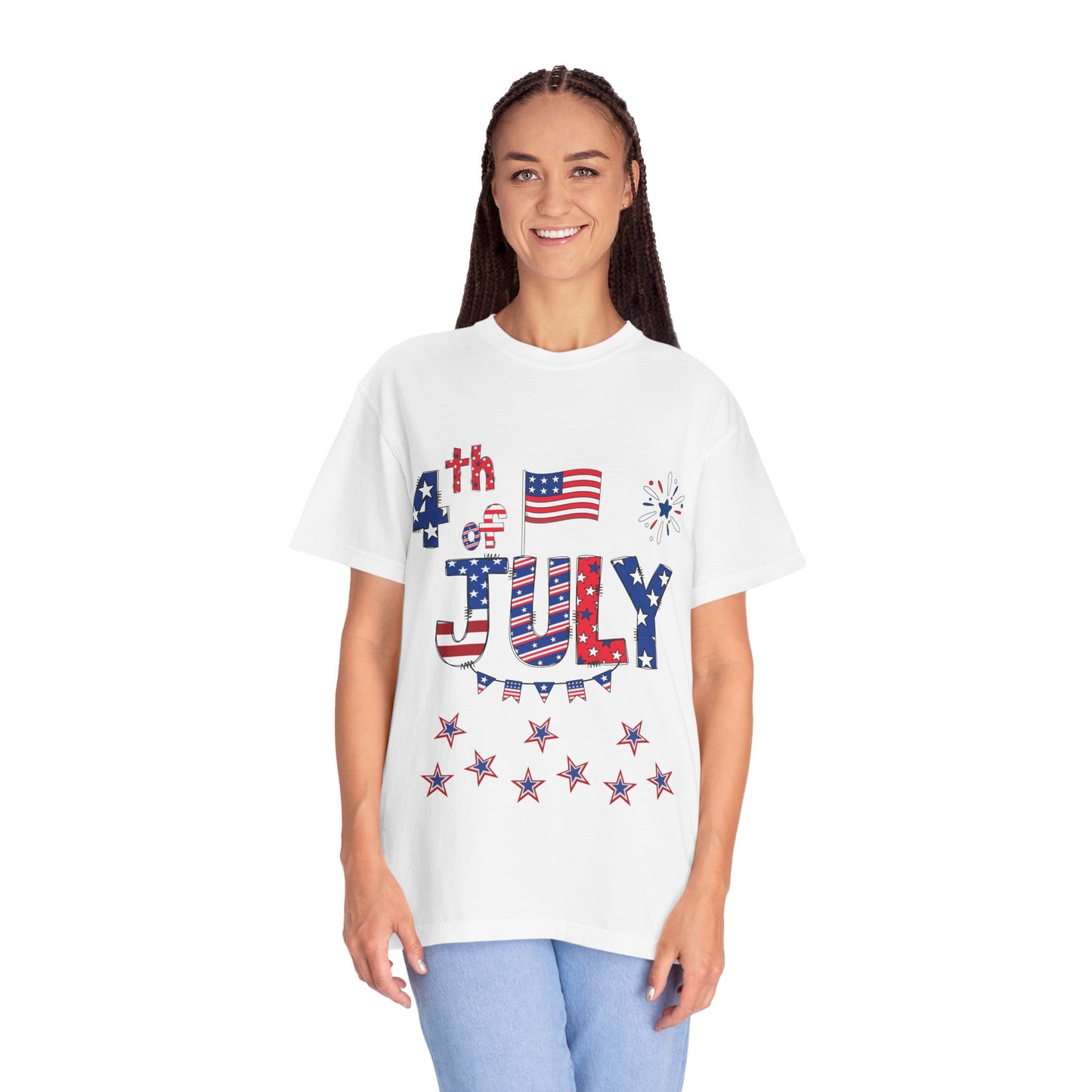 Patriotic 4th of July T-Shirt | Unisex Garment-Dyed Tee, Independence Day Apparel, Red White Blue Shirt, Summer BBQ Outfit, [...]