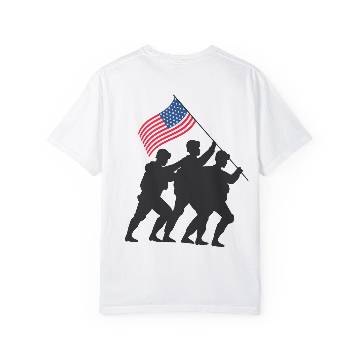 Patriotic Dad T-Shirt - Unisex Garment-Dyed Tee for Father's Day & Celebrations