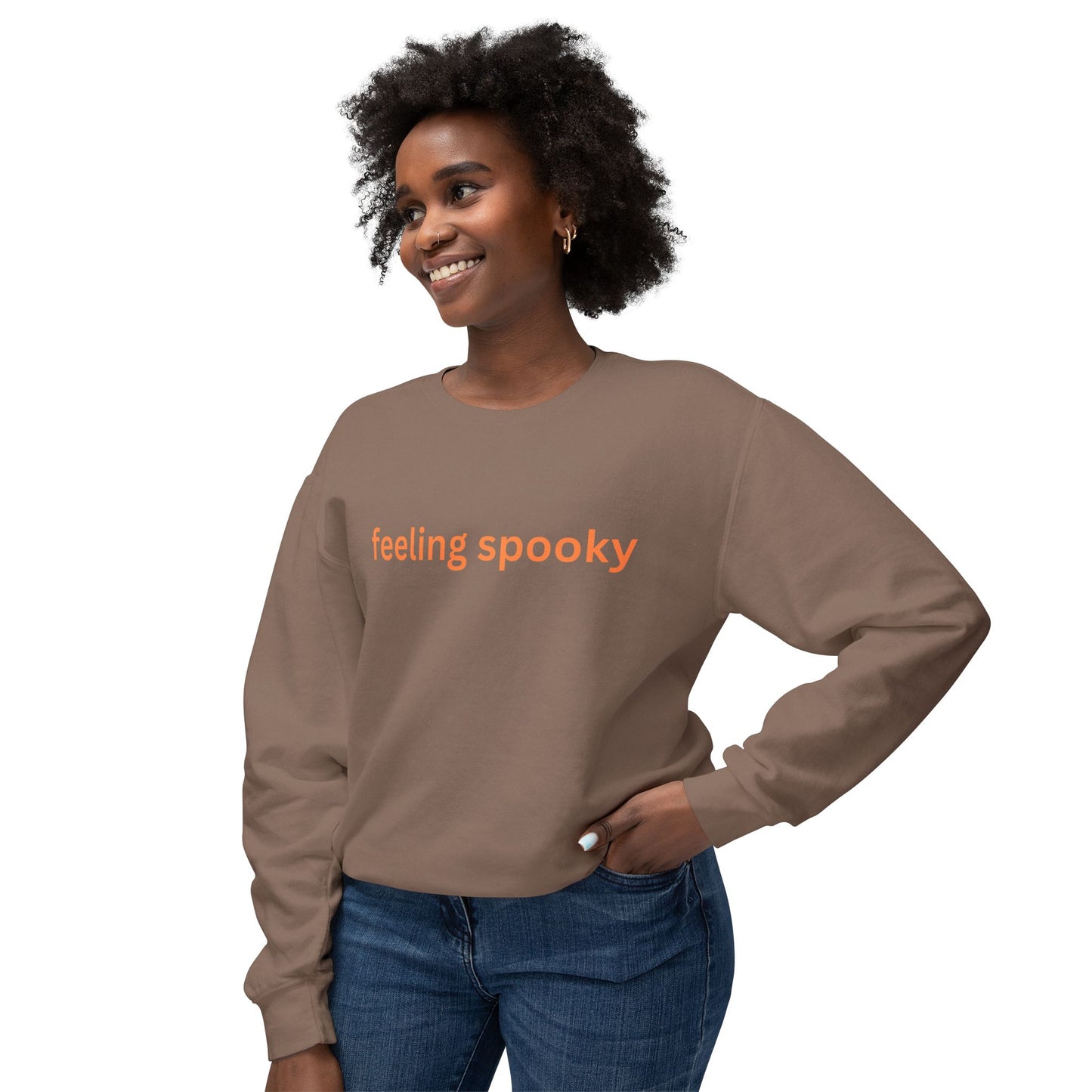 HALLOWEEN SPOOKY VIBES UNISEX SWEATSHIRT, Cozy Crewneck, Fall Fashion, Casual Sweatshirt