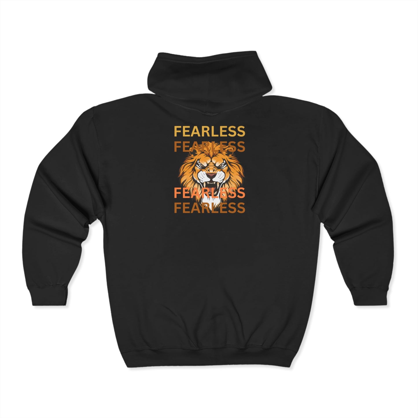 2026 FEARLESS HOODIE SWEATSHIRT, Unisex Hoodie, Graduation Gift, Comfy Zip-Up, Lion Design