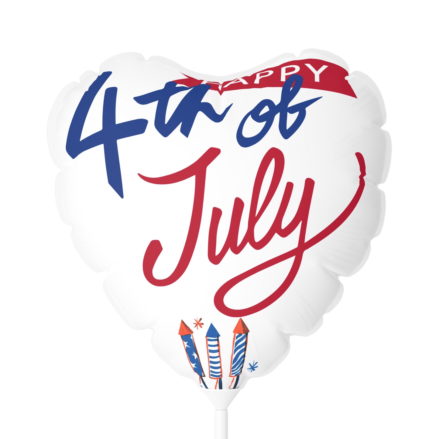 Heart-Shaped Balloon, 4th of July Decor, Patriotic Party Supplies, Independence Day Celebration, Festive Decorations
