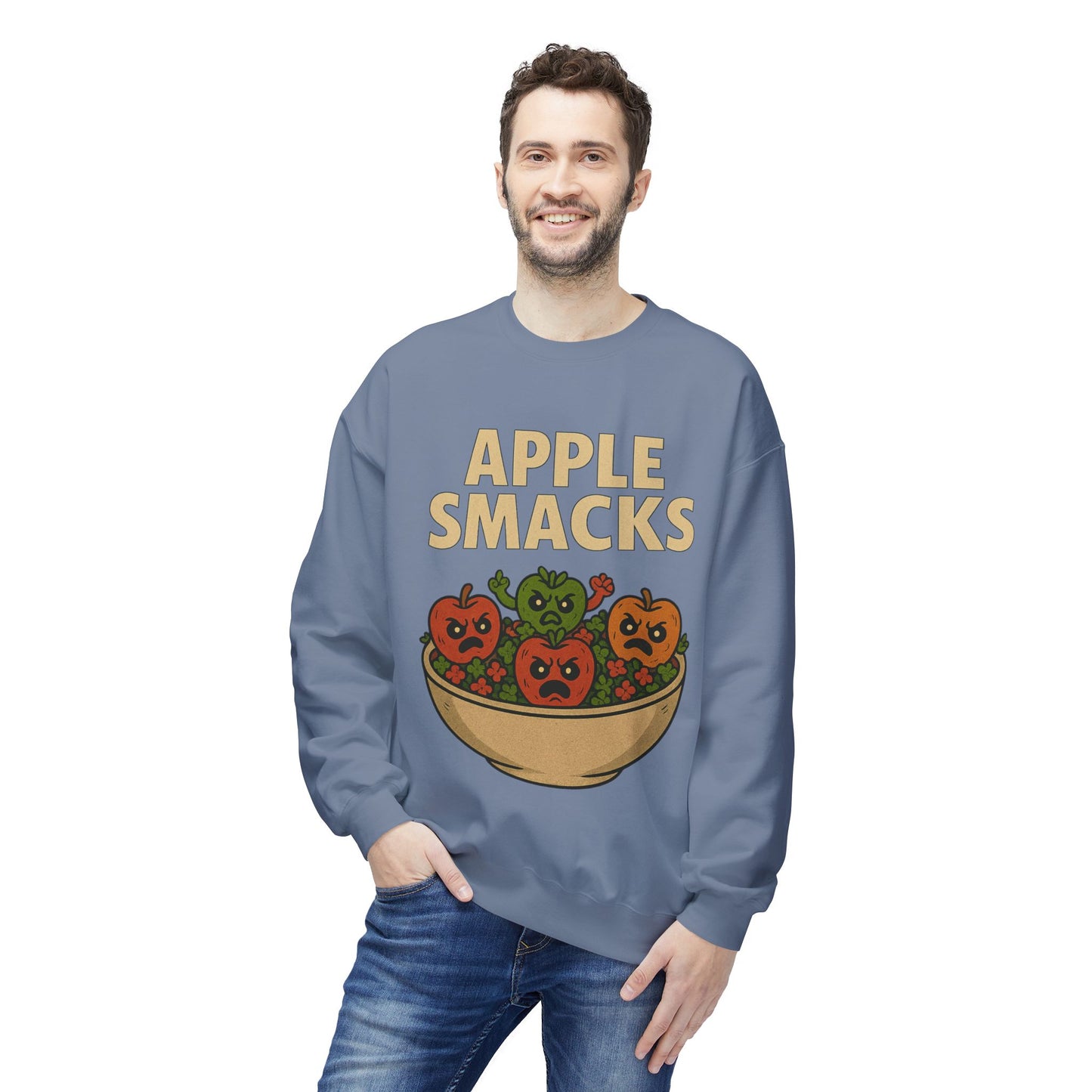 NEW APPLE SMACKS HALLOWEEN SWEATSHIRTS Unisex Midweight Softstyle Fleece Crewneck Sweatshirt