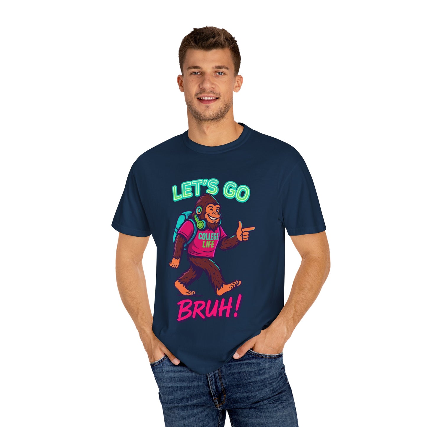 BIGFOOT CURRENT COLLEGE TEE Unisex Garment-Dyed T-shirt