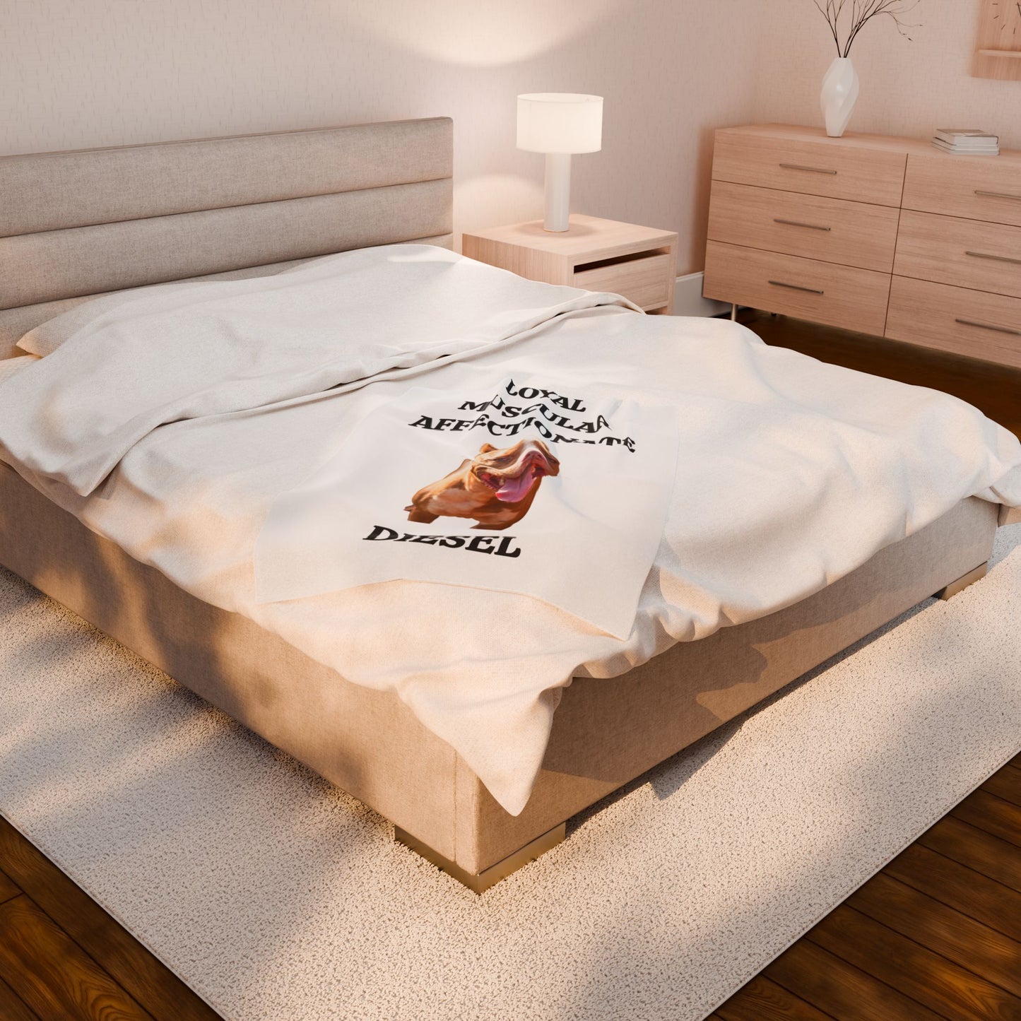 MY PET DOG PERSONALIZED VELVETEEN  Plush Blanket (Placeholder Do Not Publish)