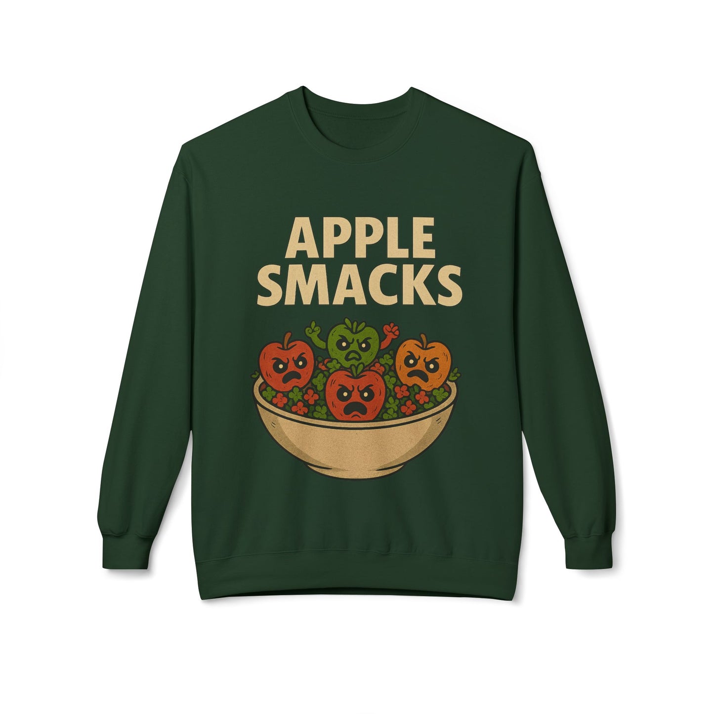 NEW APPLE SMACKS HALLOWEEN SWEATSHIRTS Unisex Midweight Softstyle Fleece Crewneck Sweatshirt