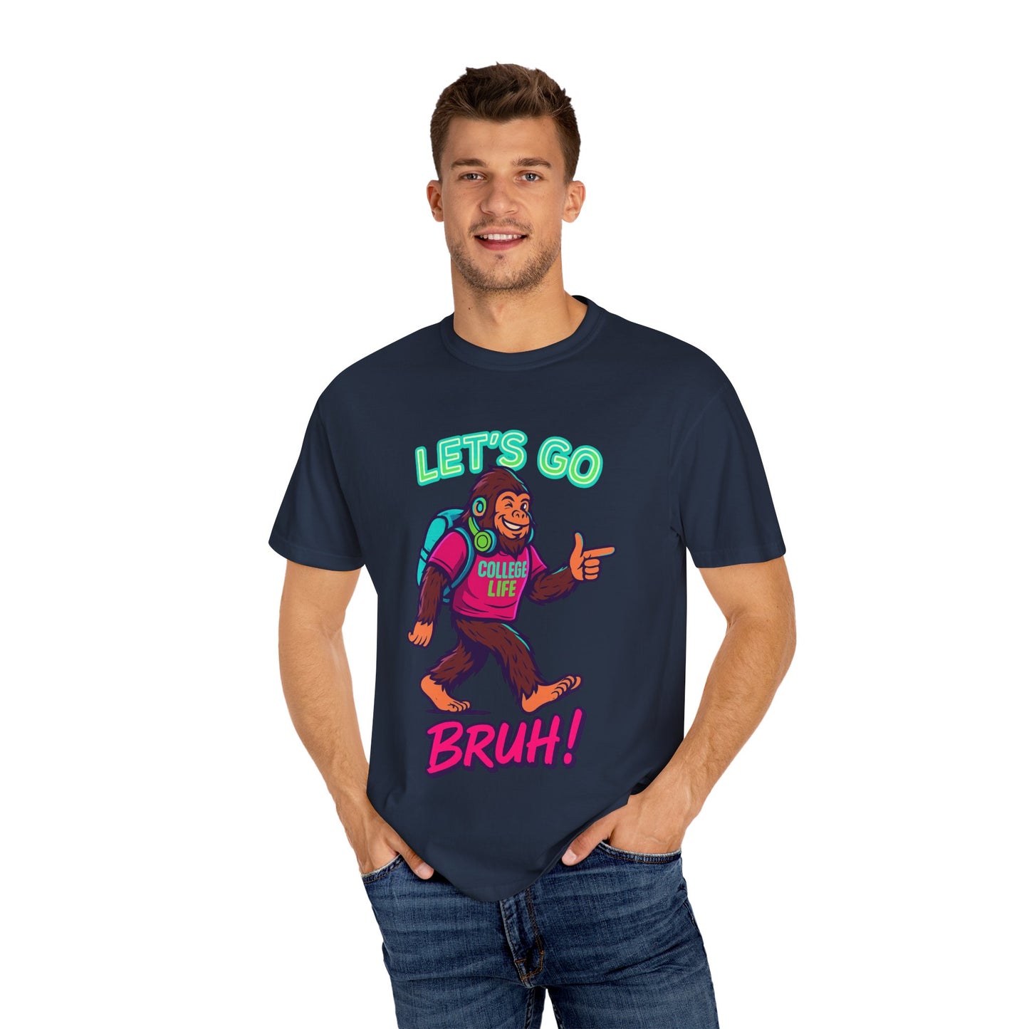 BIGFOOT CURRENT COLLEGE TEE Unisex Garment-Dyed T-shirt