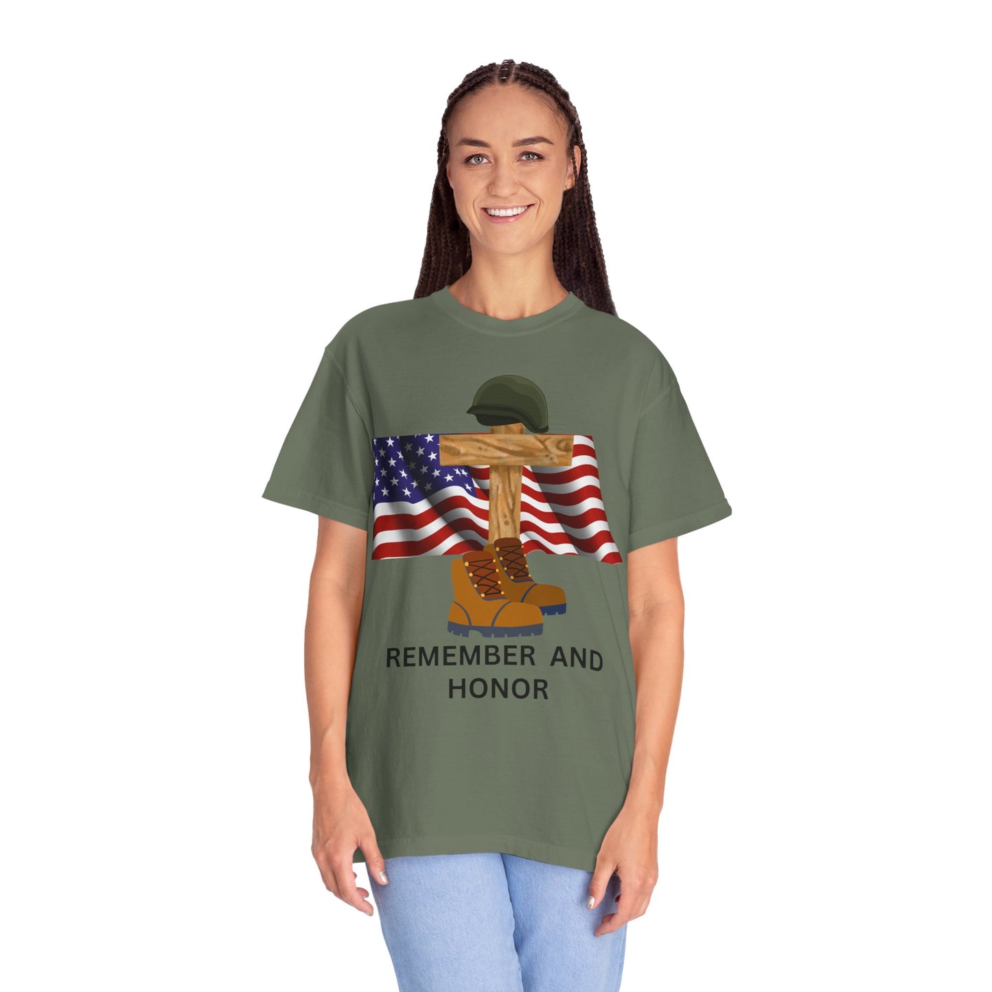 Memorial Day Tribute T-Shirt | Remember and Honor Gift | Unisex Garment-Dyed Top | Patriotic Tee for Veterans, 4th of July, Casual [...]