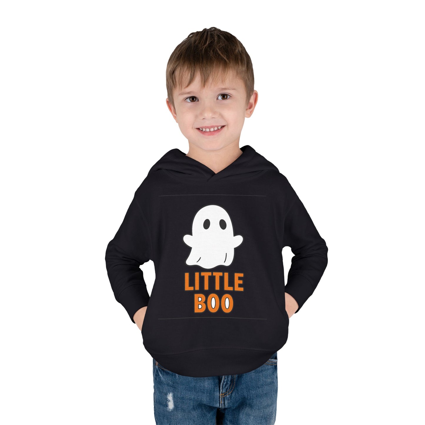 HALLOWEEN LITTLE BOO HODDIE Toddler Pullover Fleece Hoodie