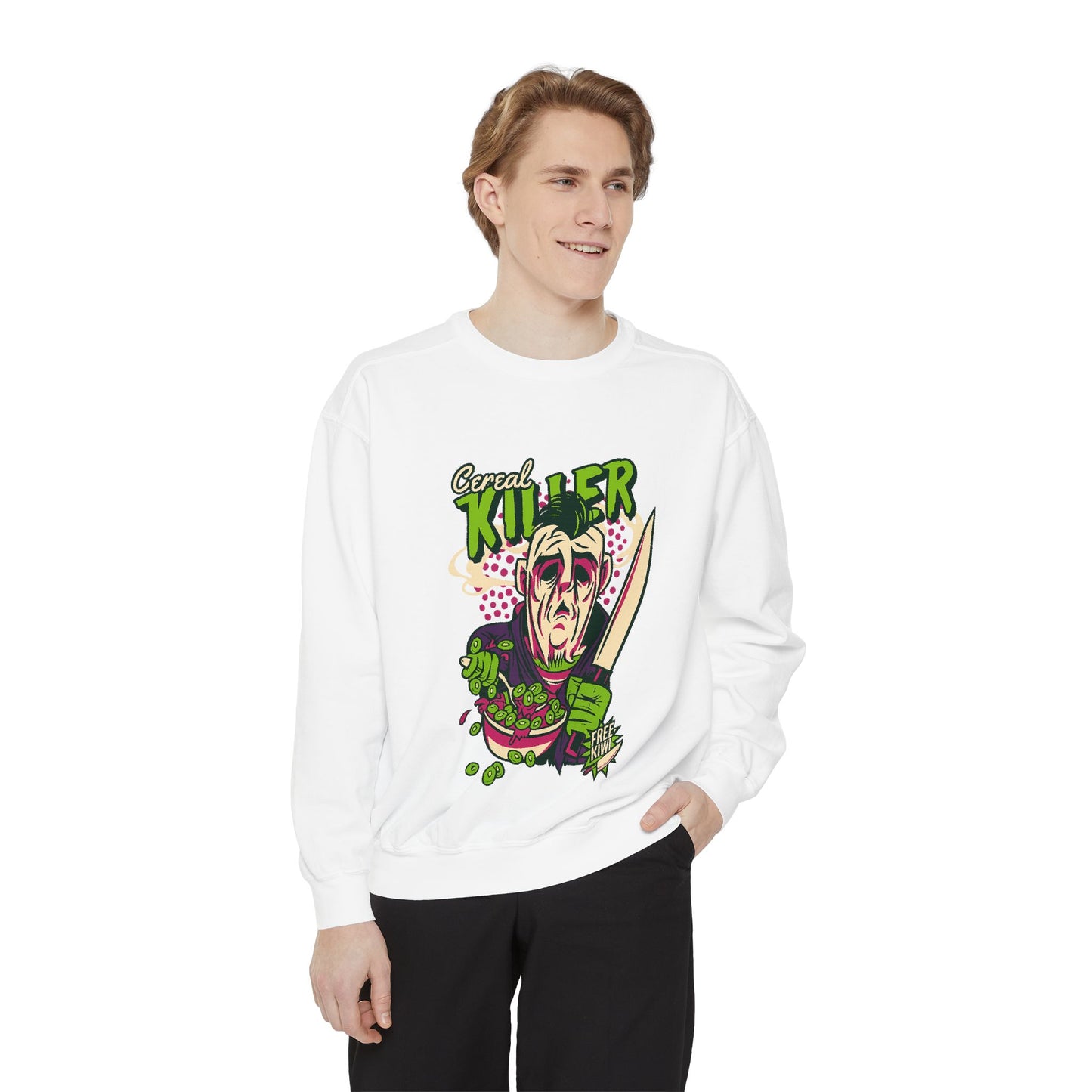HALLOWEEN SERIAL CERAEL KILLER SWEATSHIRT Unisex Garment-Dyed Sweatshirt