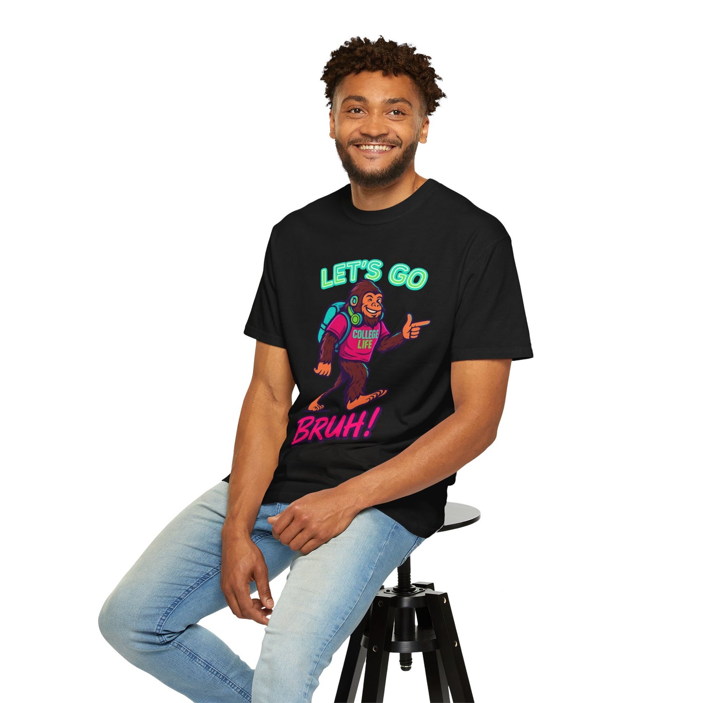 BIGFOOT CURRENT COLLEGE TEE Unisex Garment-Dyed T-shirt