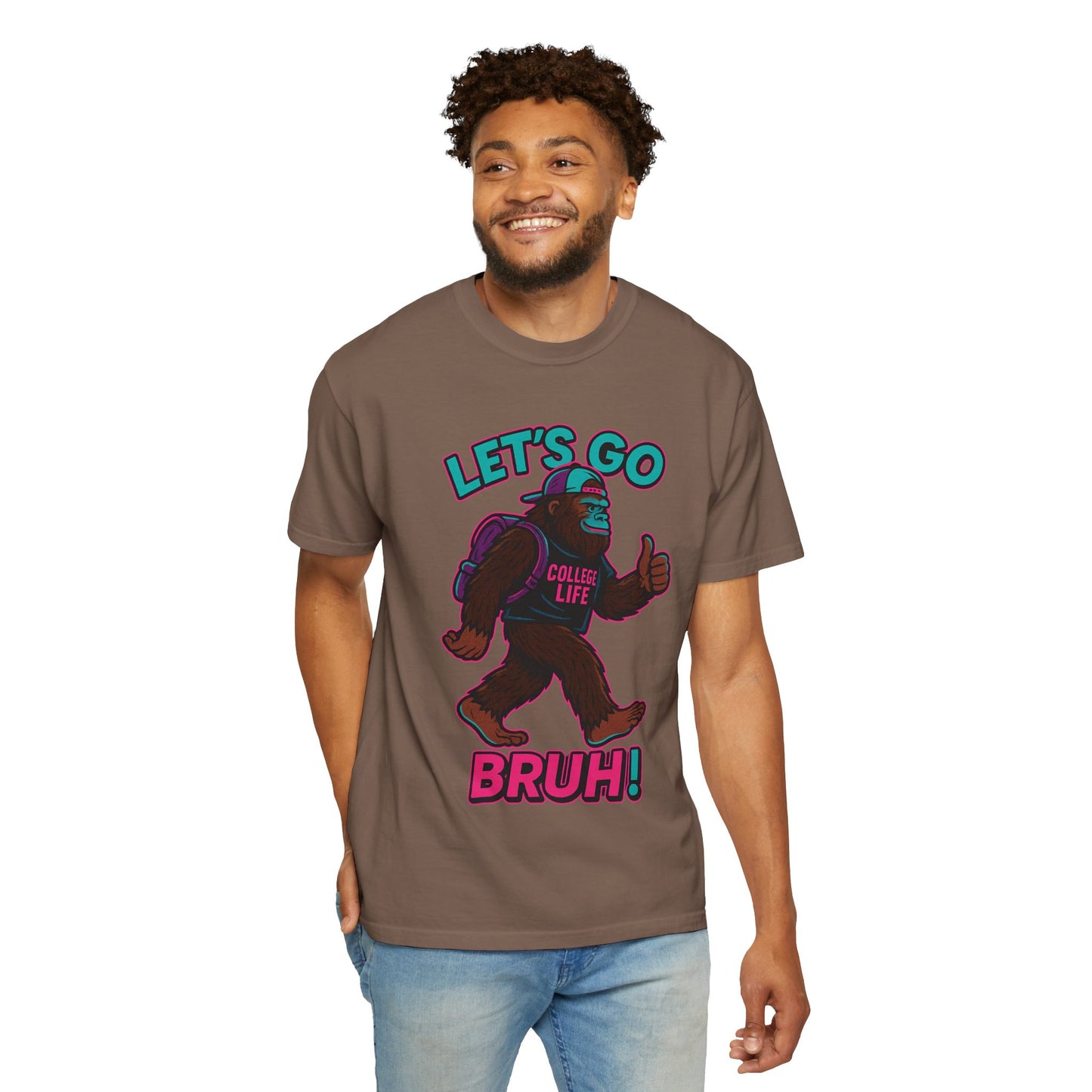 BIG FOOT 80's COLLEGE  TEES Unisex Garment-Dyed T-shirt