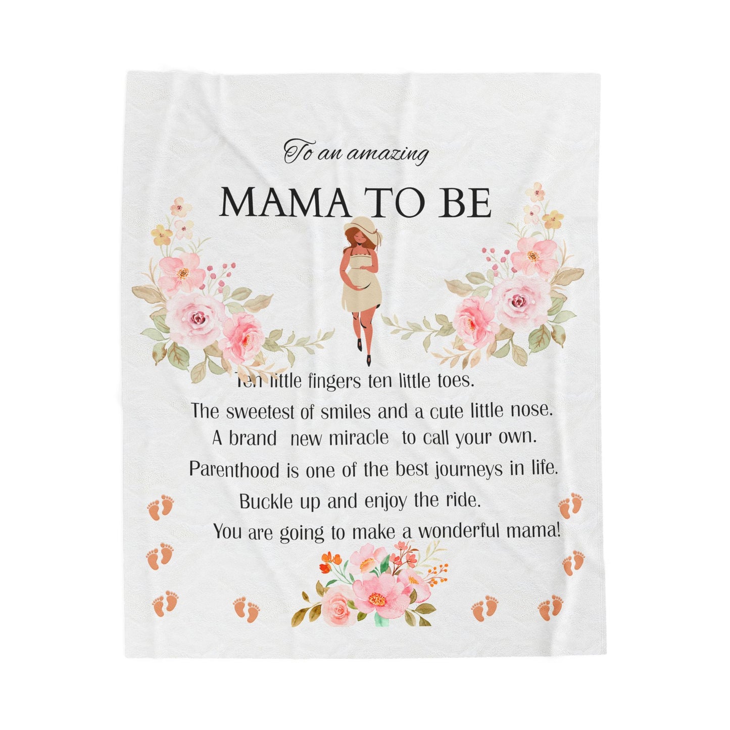MAMA TO BE VELVET BLANKET