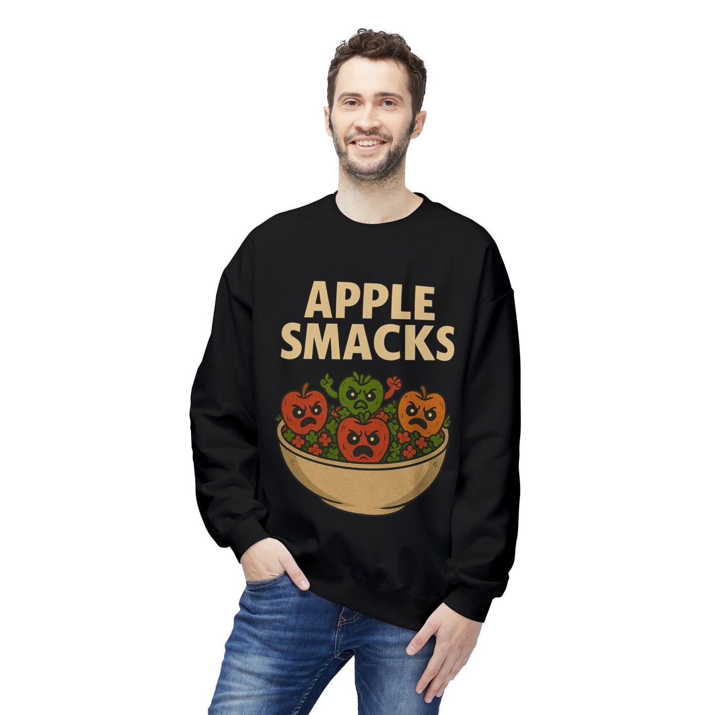 NEW APPLE SMACKS HALLOWEEN SWEATSHIRTS Unisex Midweight Softstyle Fleece Crewneck Sweatshirt