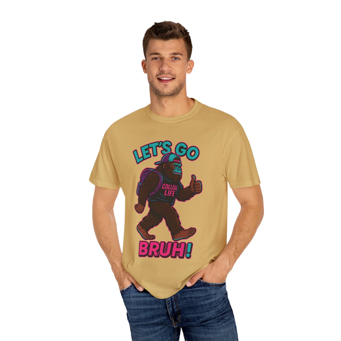 BIG FOOT 80's COLLEGE  TEES Unisex Garment-Dyed T-shirt