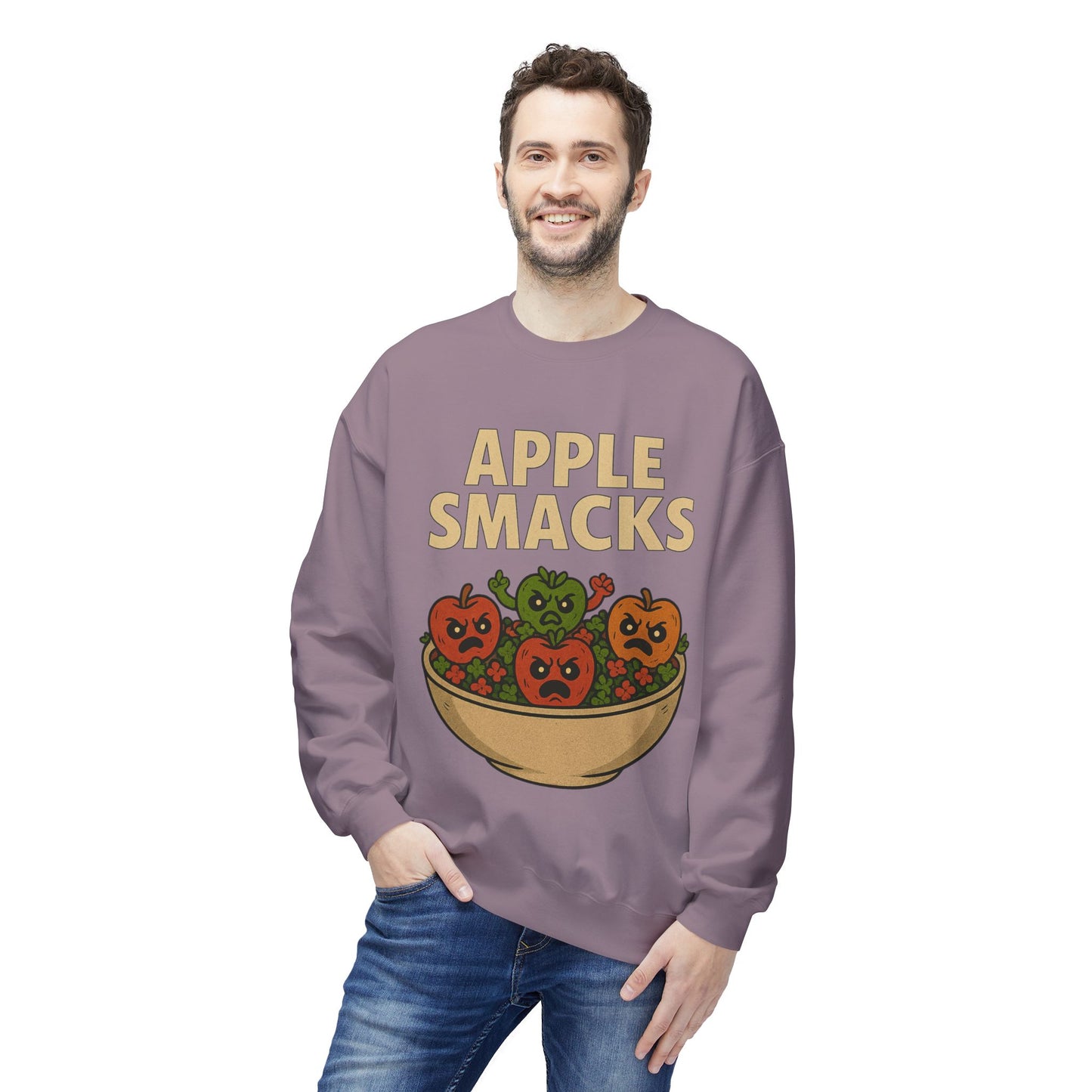NEW APPLE SMACKS HALLOWEEN SWEATSHIRTS Unisex Midweight Softstyle Fleece Crewneck Sweatshirt