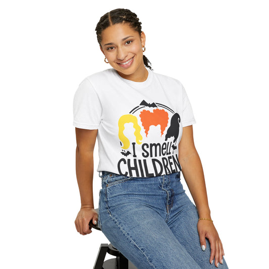 HALLOWEEN I SMELL CHILDREN Unisex Garment-Dyed T-shirt