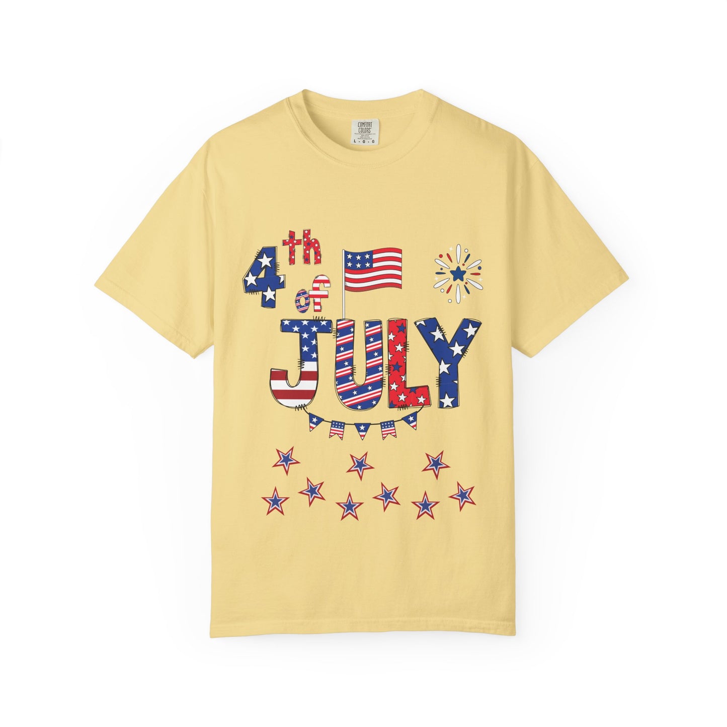 Patriotic 4th of July T-Shirt | Unisex Garment-Dyed Tee, Independence Day Apparel, Red White Blue Shirt, Summer BBQ Outfit, [...]