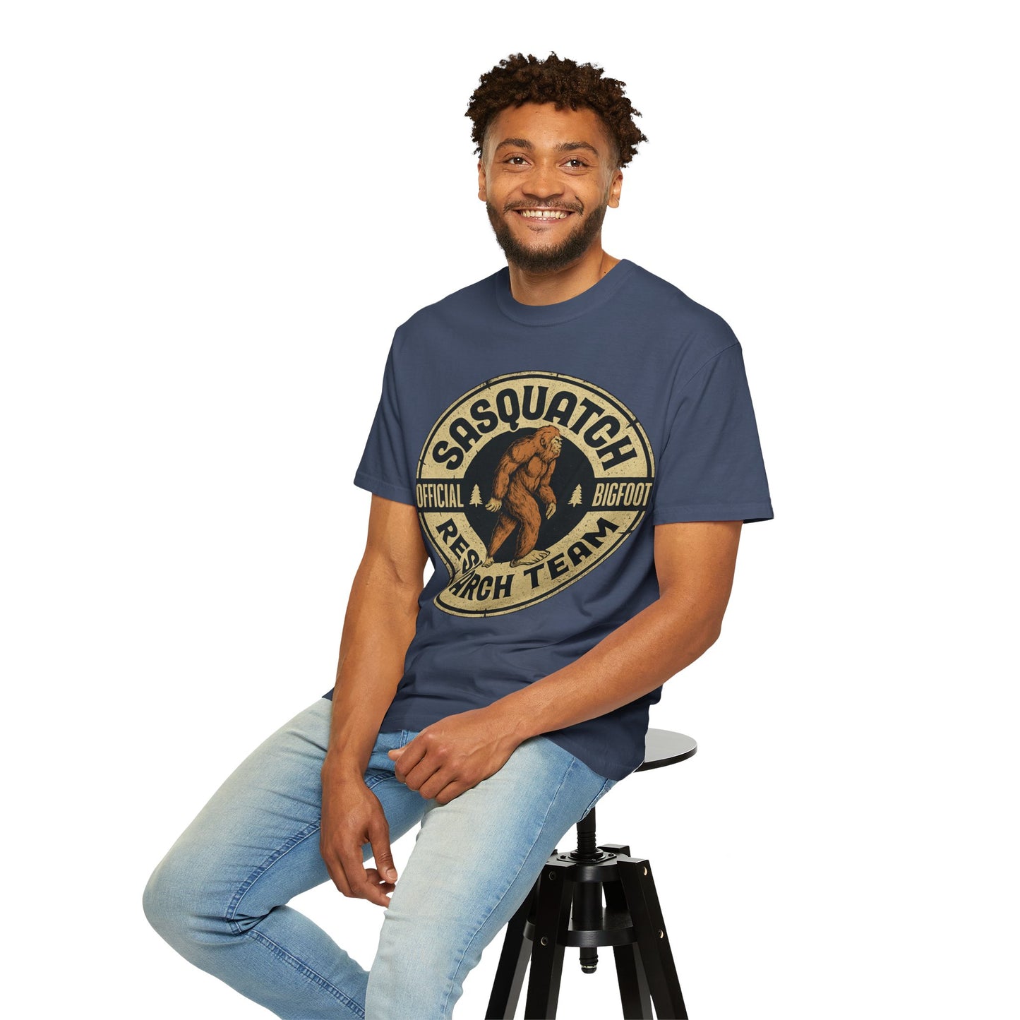 BIGFOOT RESEARCH TEAM COLLEGE TSHIRT Unisex Bigfoot Tee, Nature Lover Gift, Outdoor Adventure Apparel, Funny Sasquatch Shirt