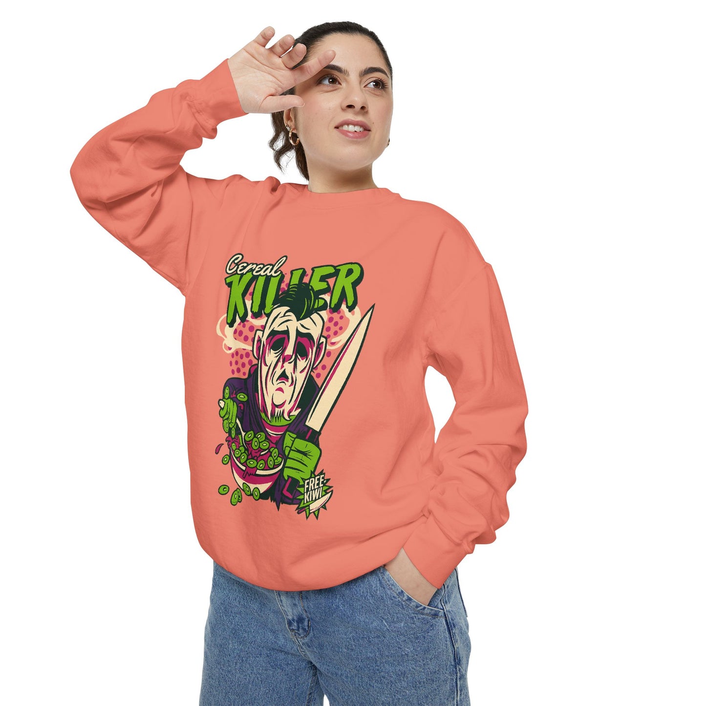 HALLOWEEN SERIAL CERAEL KILLER SWEATSHIRT Unisex Garment-Dyed Sweatshirt