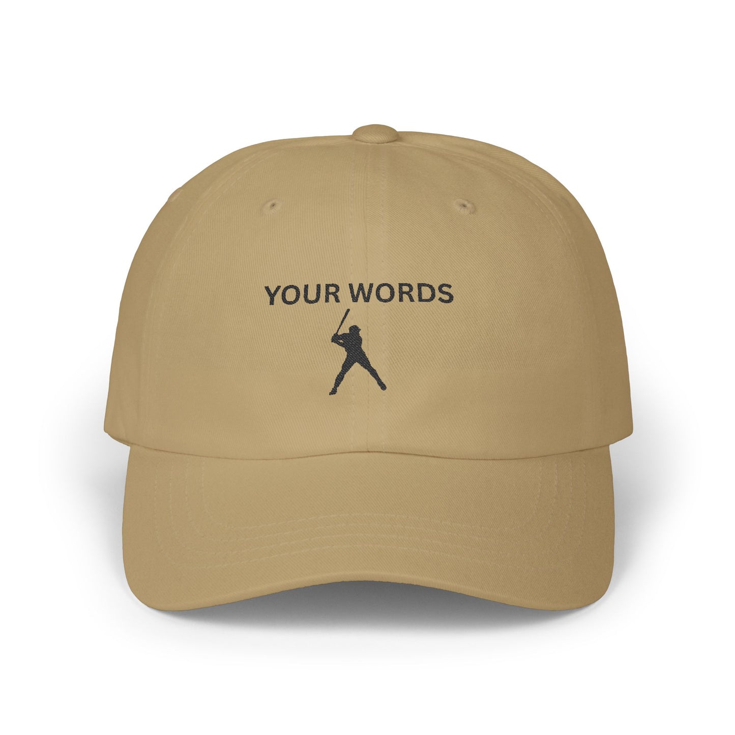 Personalized Classic Dad Cap - Custom Text Baseball Hat for Father's Day and Casual Wear