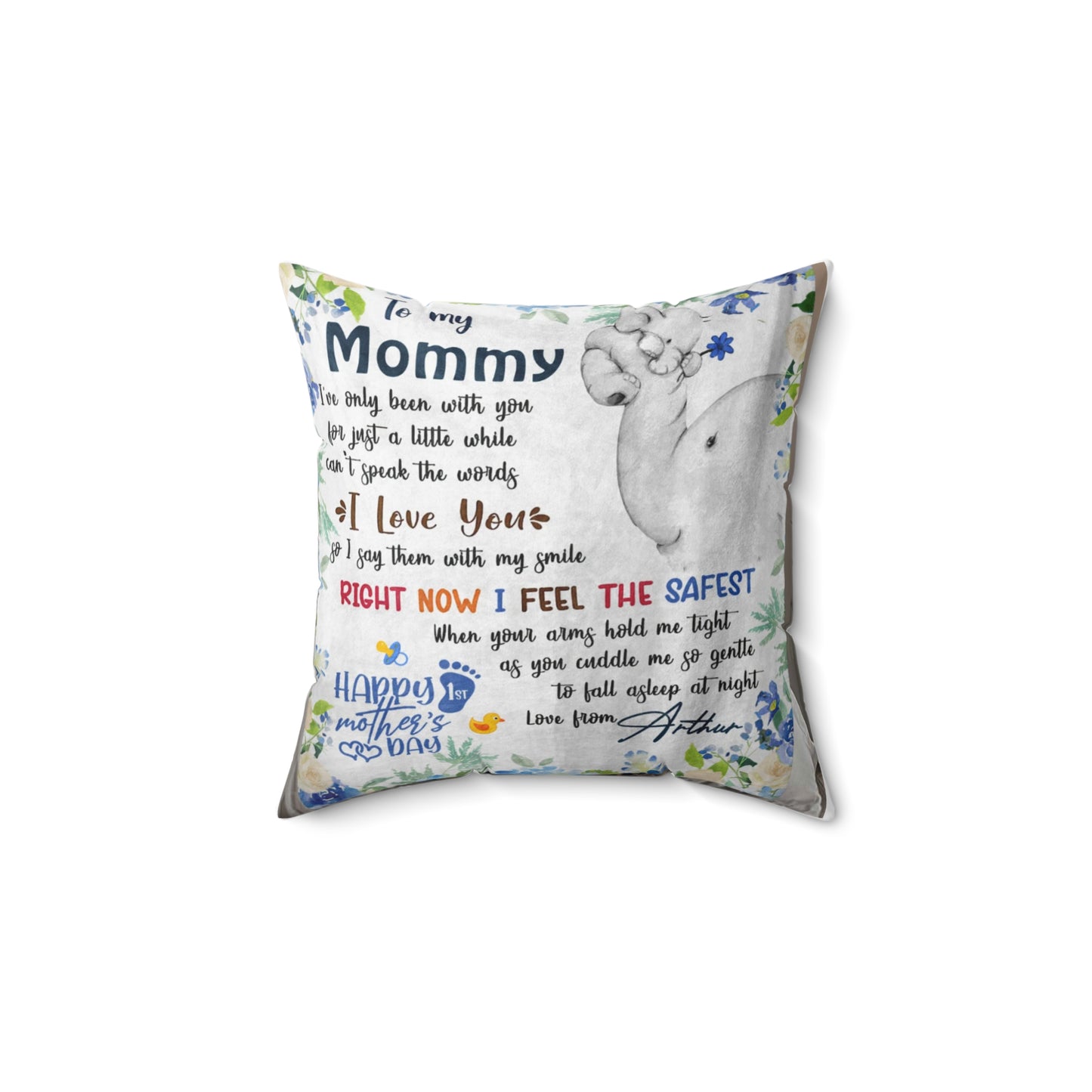 Grateful Love Pillow for Mom - Comforting Home Decor