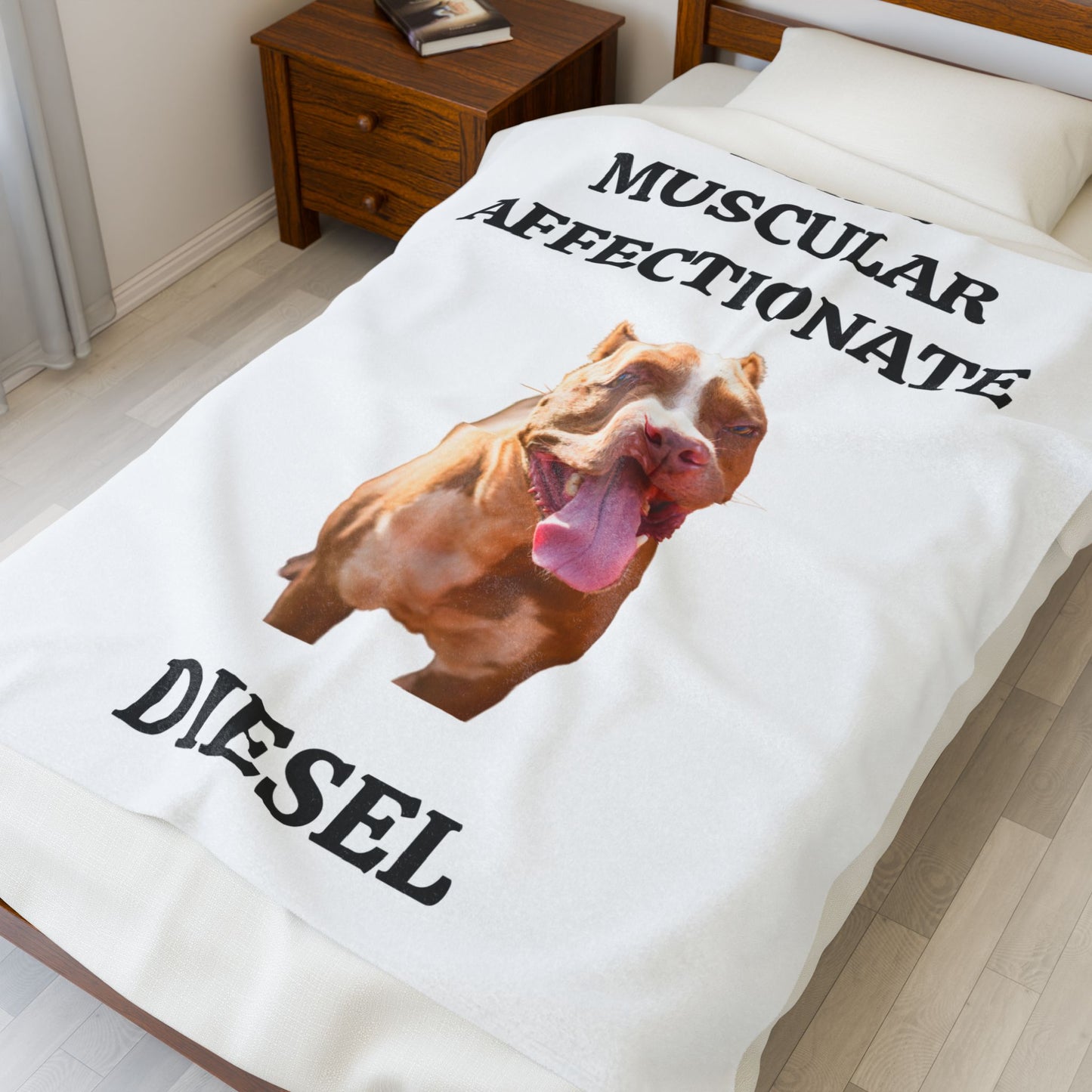 MY PET DOG PERSONALIZED VELVETEEN  Plush Blanket (Placeholder Do Not Publish)