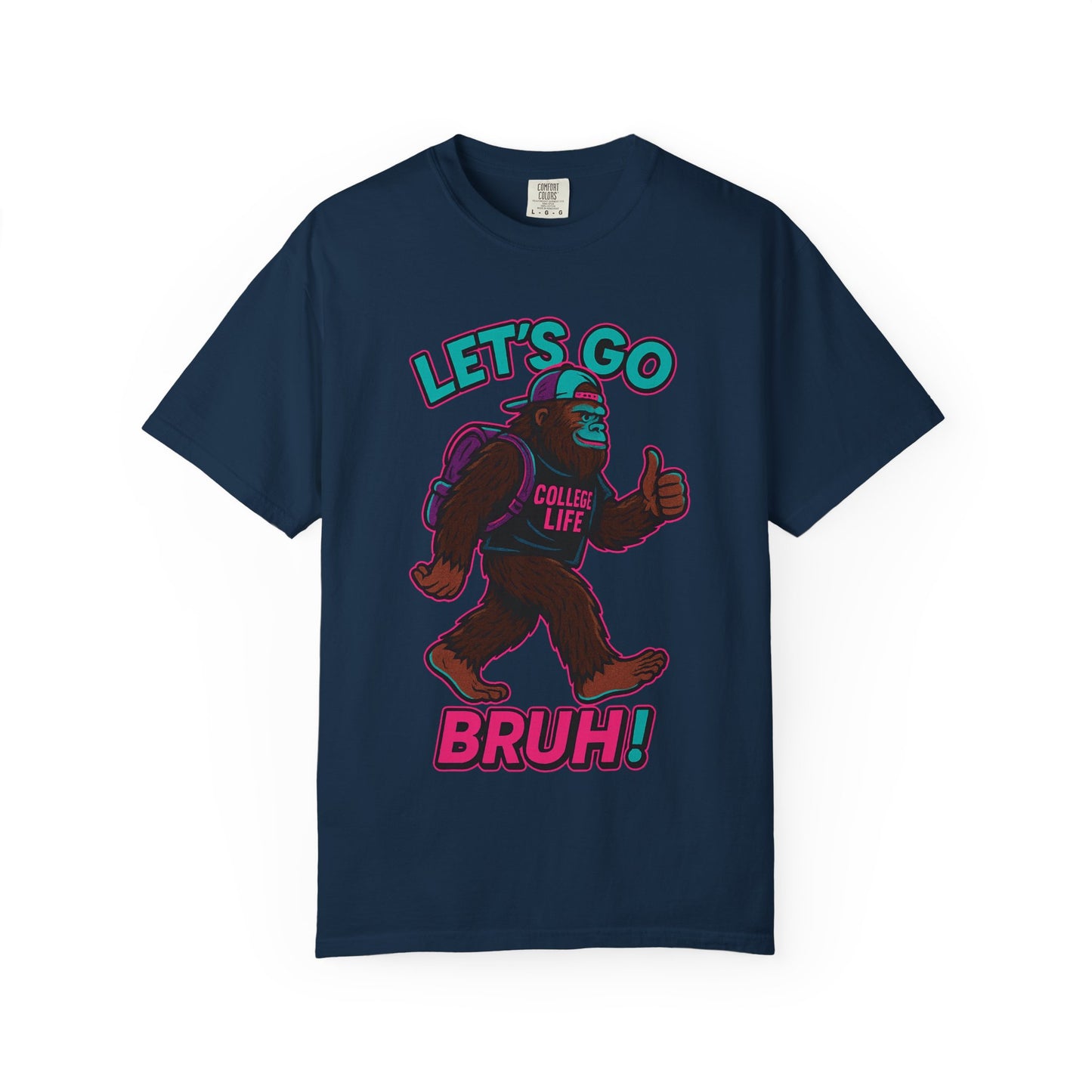 BIG FOOT 80's COLLEGE  TEES Unisex Garment-Dyed T-shirt