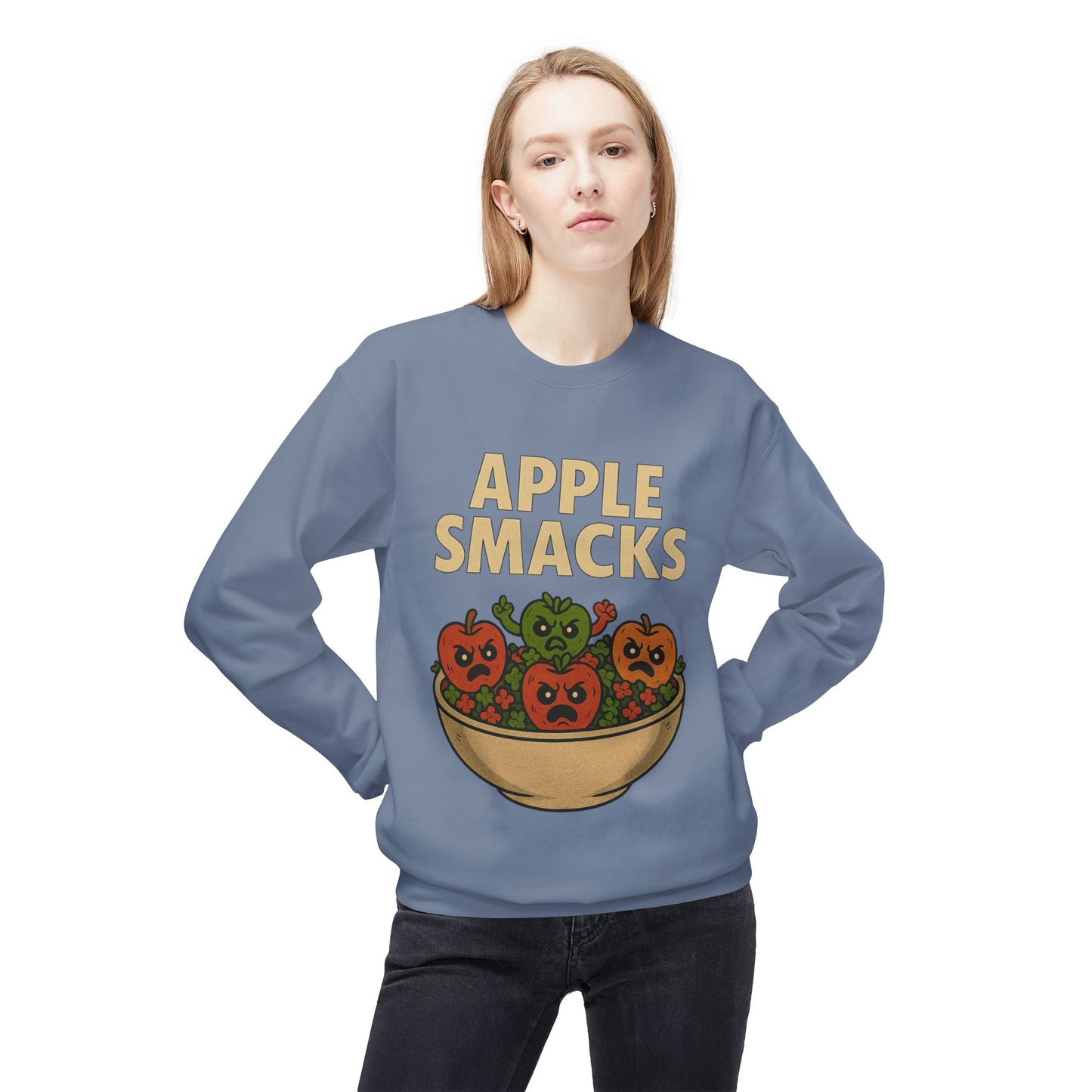 NEW APPLE SMACKS HALLOWEEN SWEATSHIRTS Unisex Midweight Softstyle Fleece Crewneck Sweatshirt