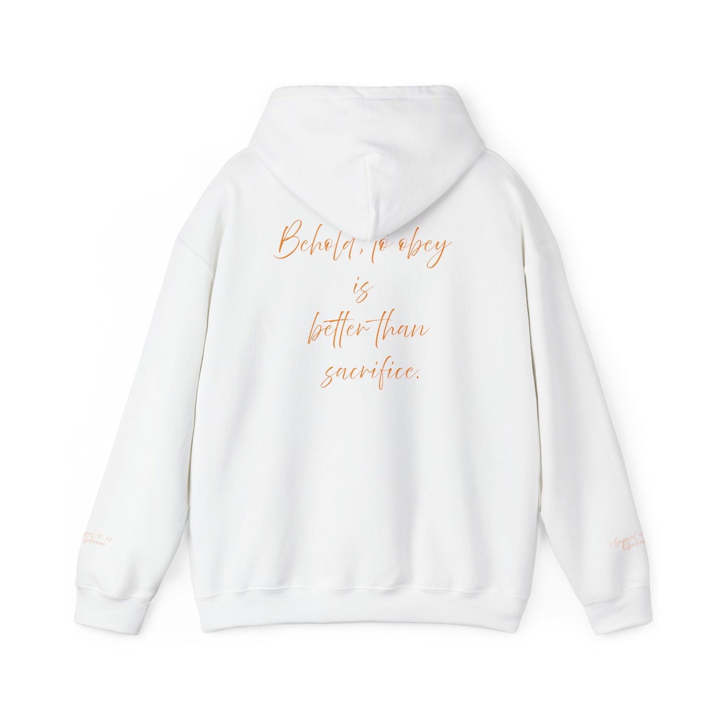 INSPIRATIONAL Unisex Hoodie - 'Obedience' & 'Sacrifice' Quotes