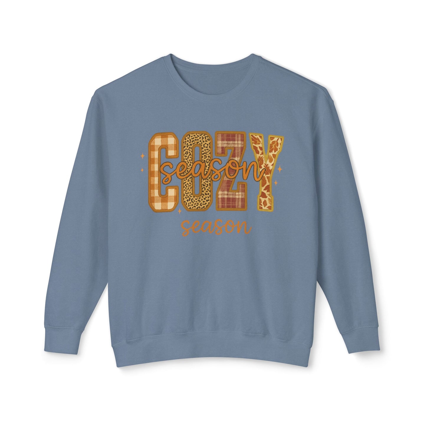 FALL COZY SEASON SWEATSHIRT Unisex Lightweight Crewneck Sweatshirt