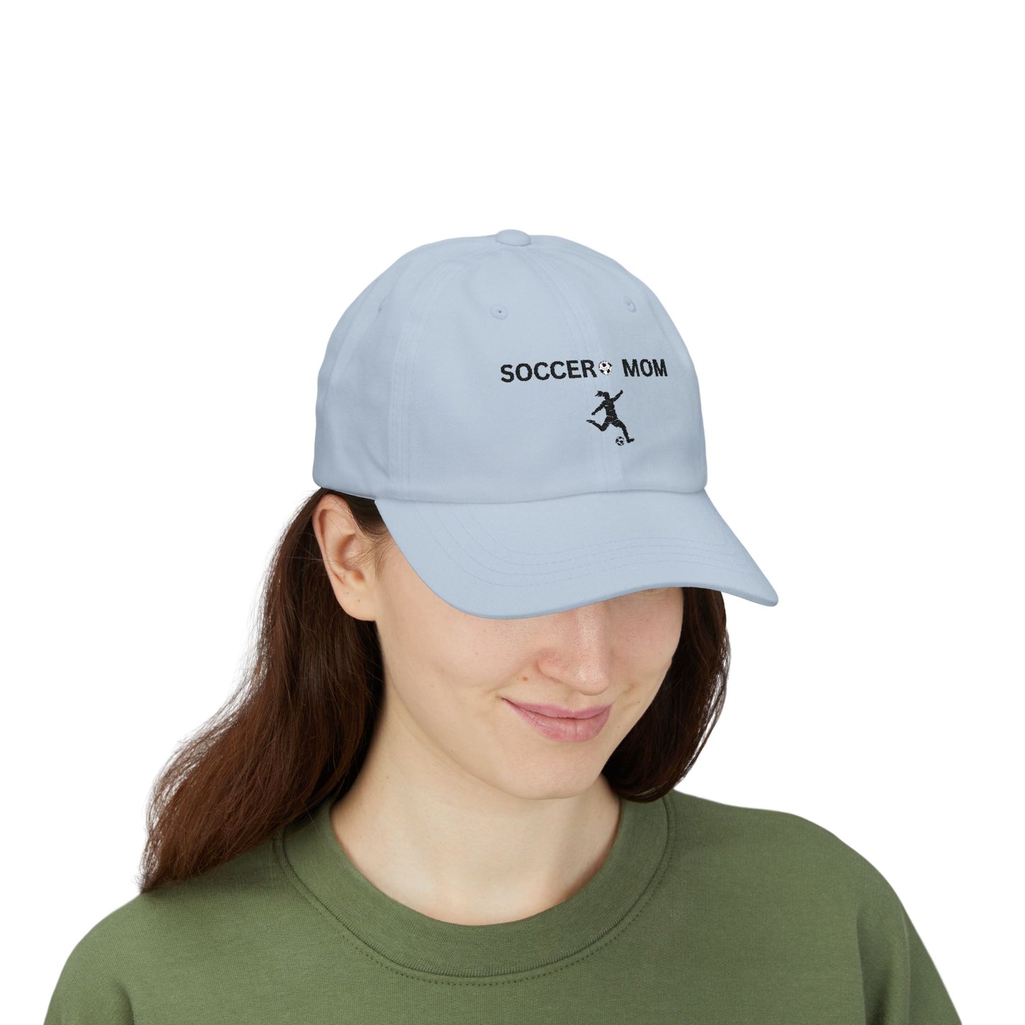 Soccer Mom Classic Dad Cap - Trendy White Adjustable Hat