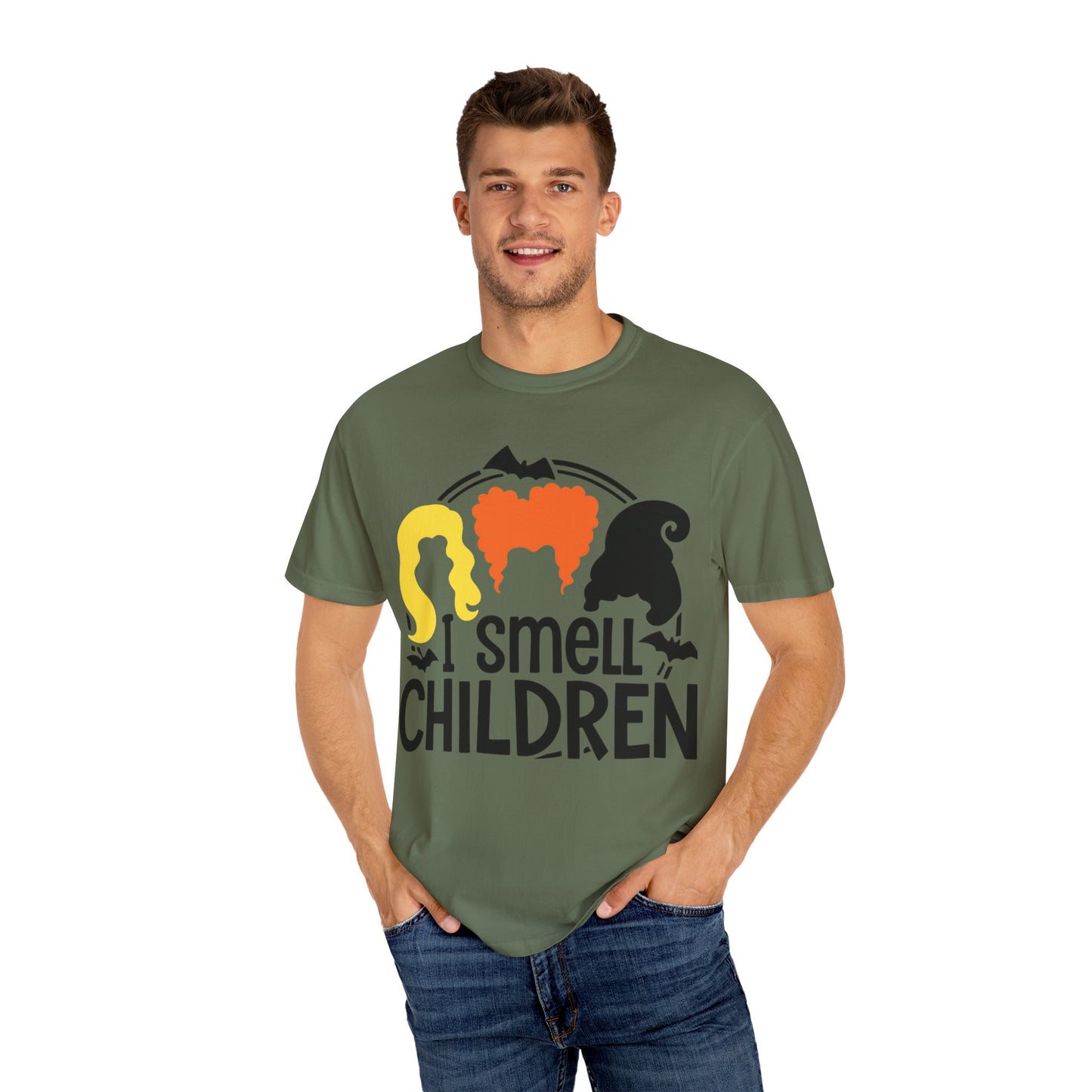 HALLOWEEN I SMELL CHILDREN Unisex Garment-Dyed T-shirt