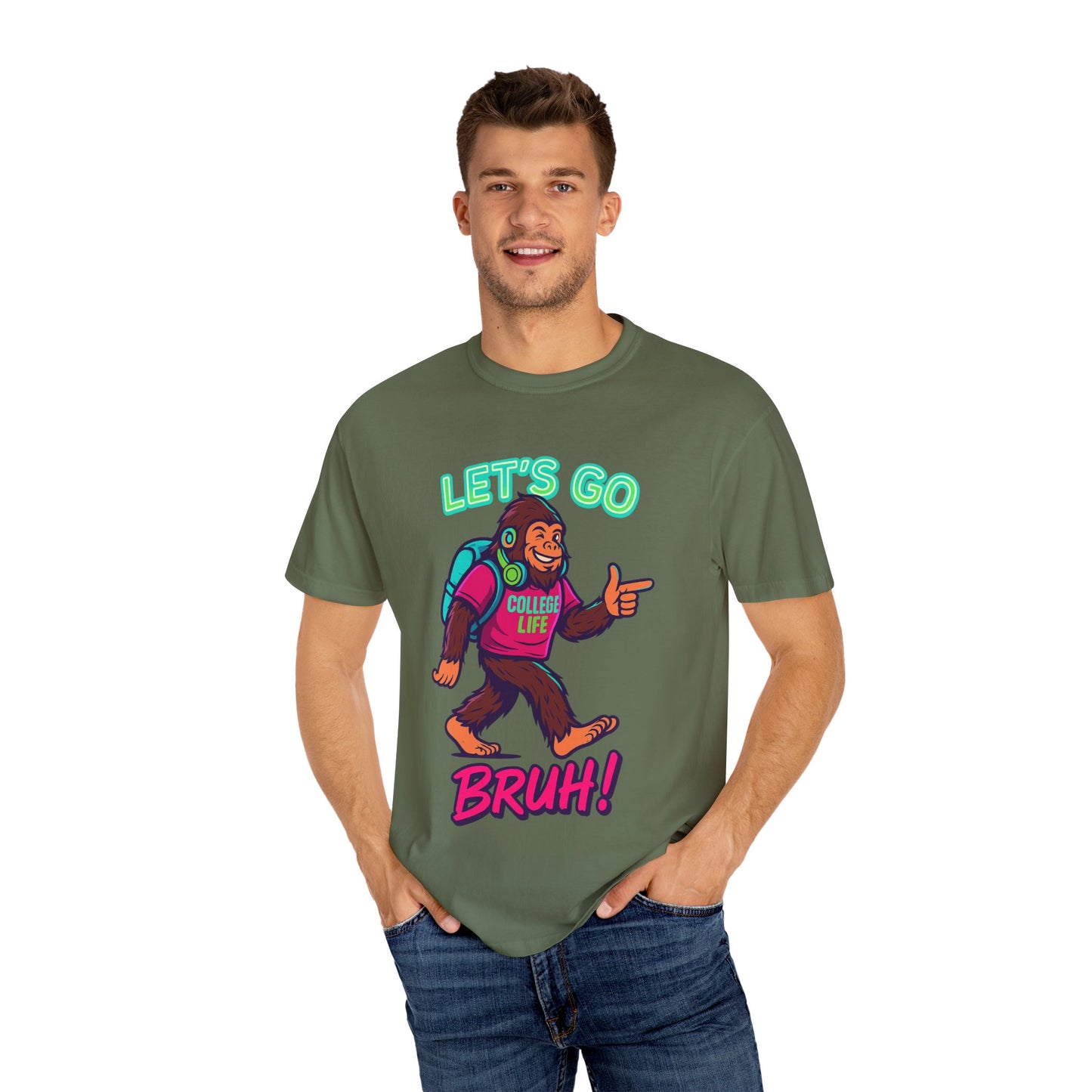 BIGFOOT CURRENT COLLEGE TEE Unisex Garment-Dyed T-shirt