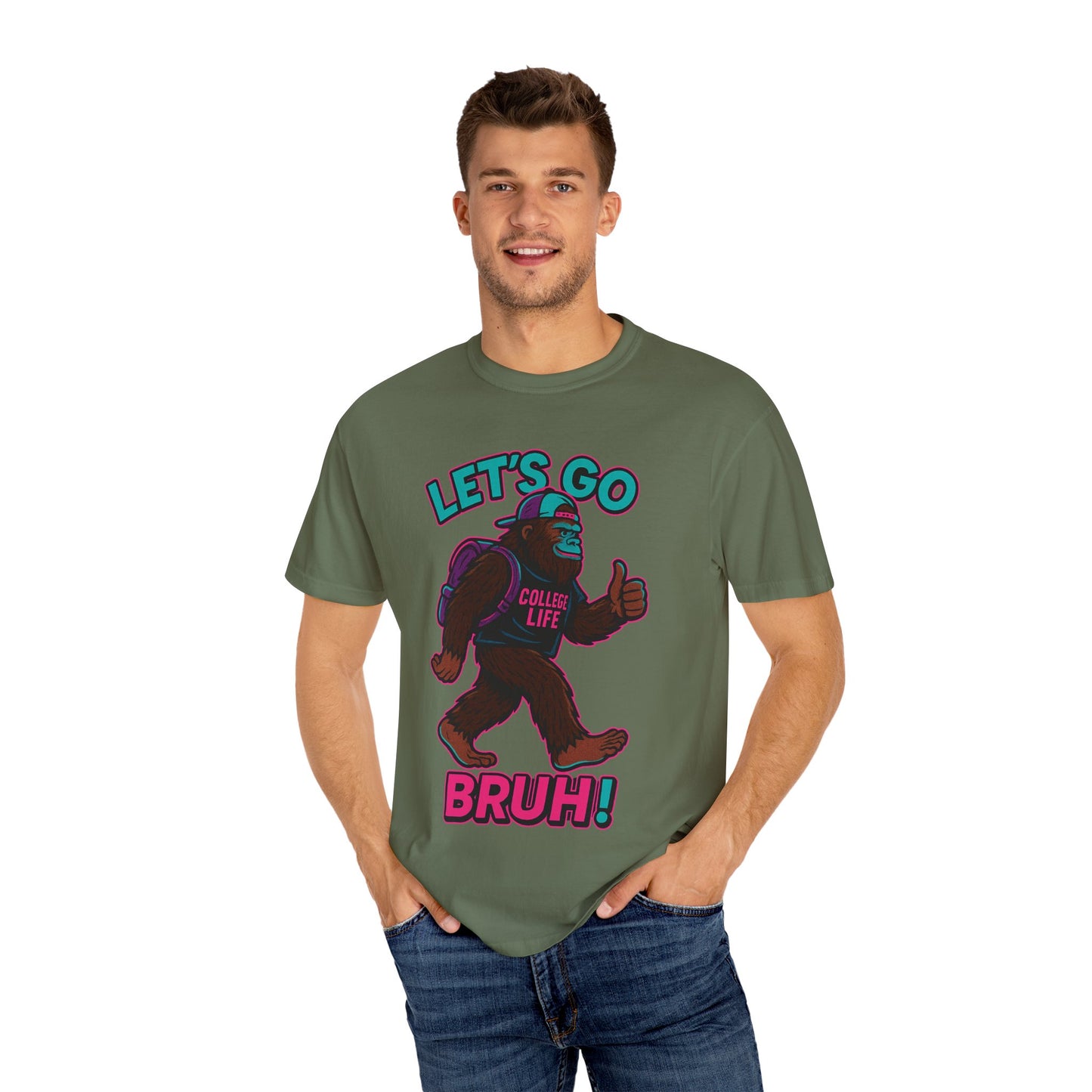 BIG FOOT 80's COLLEGE  TEES Unisex Garment-Dyed T-shirt