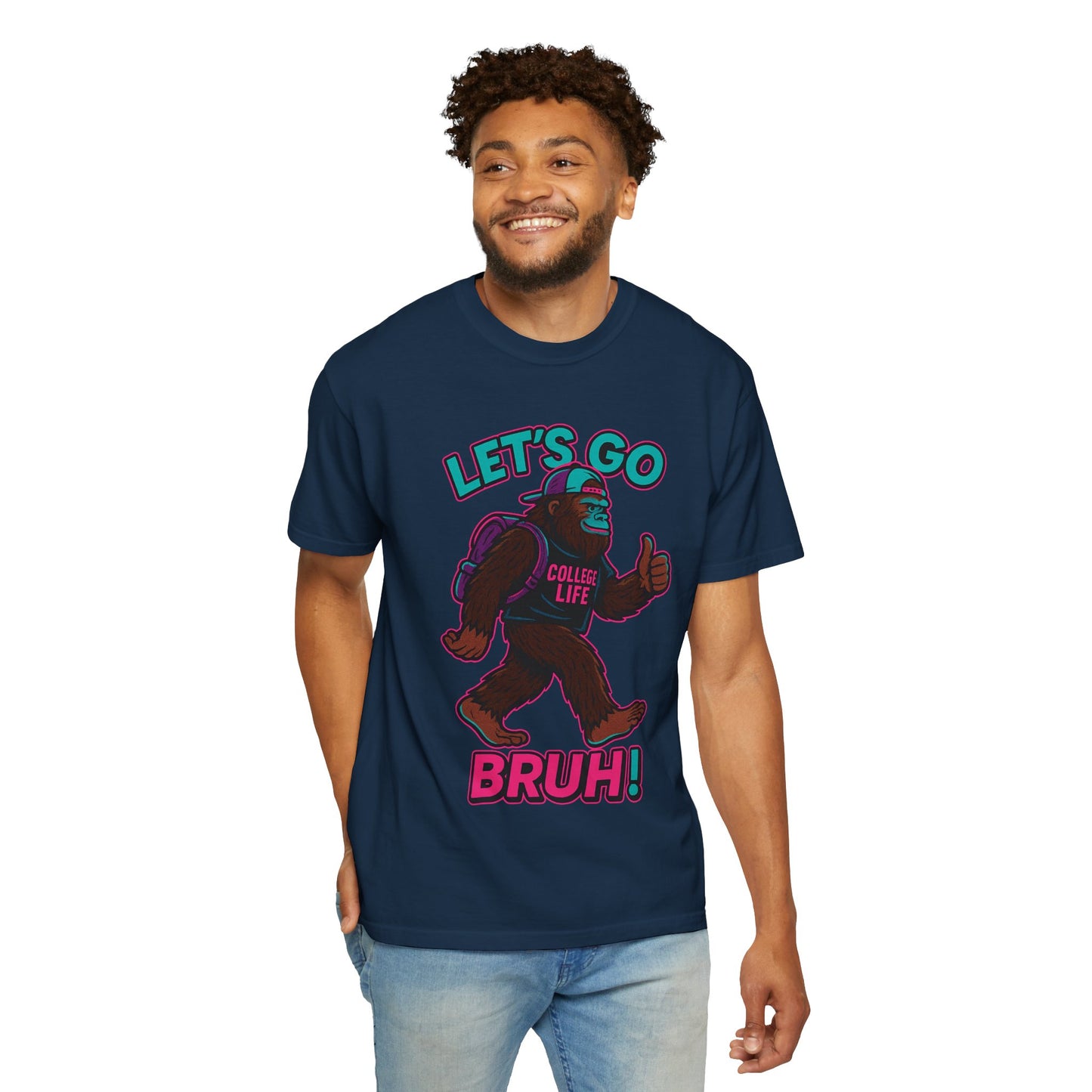 BIG FOOT 80's COLLEGE  TEES Unisex Garment-Dyed T-shirt