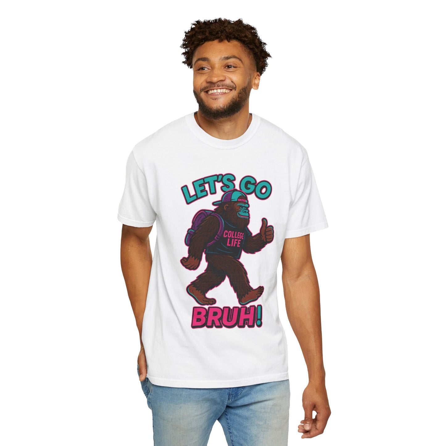 BIG FOOT 80's COLLEGE  TEES Unisex Garment-Dyed T-shirt