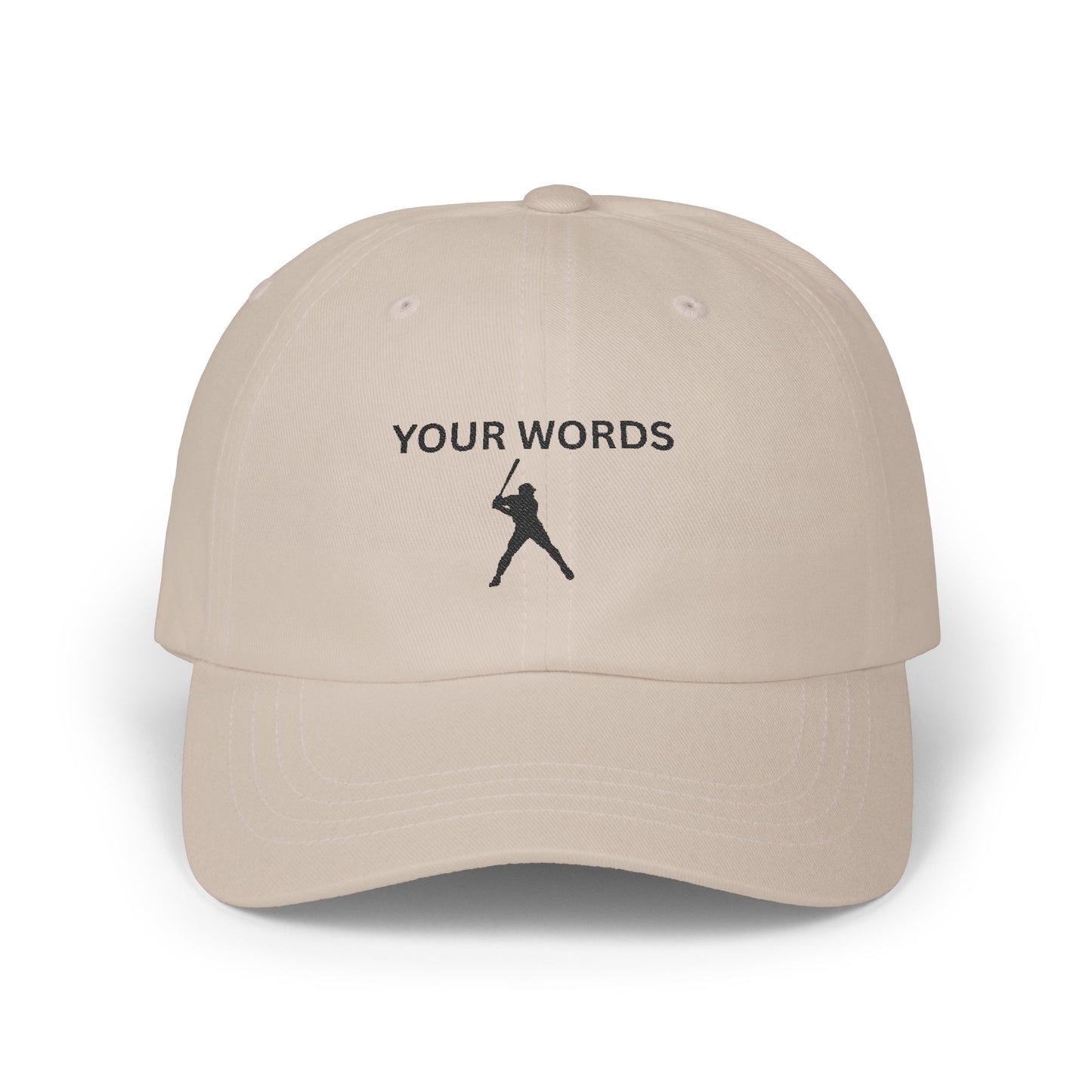 Personalized Classic Dad Cap - Custom Text Baseball Hat for Father's Day and Casual Wear