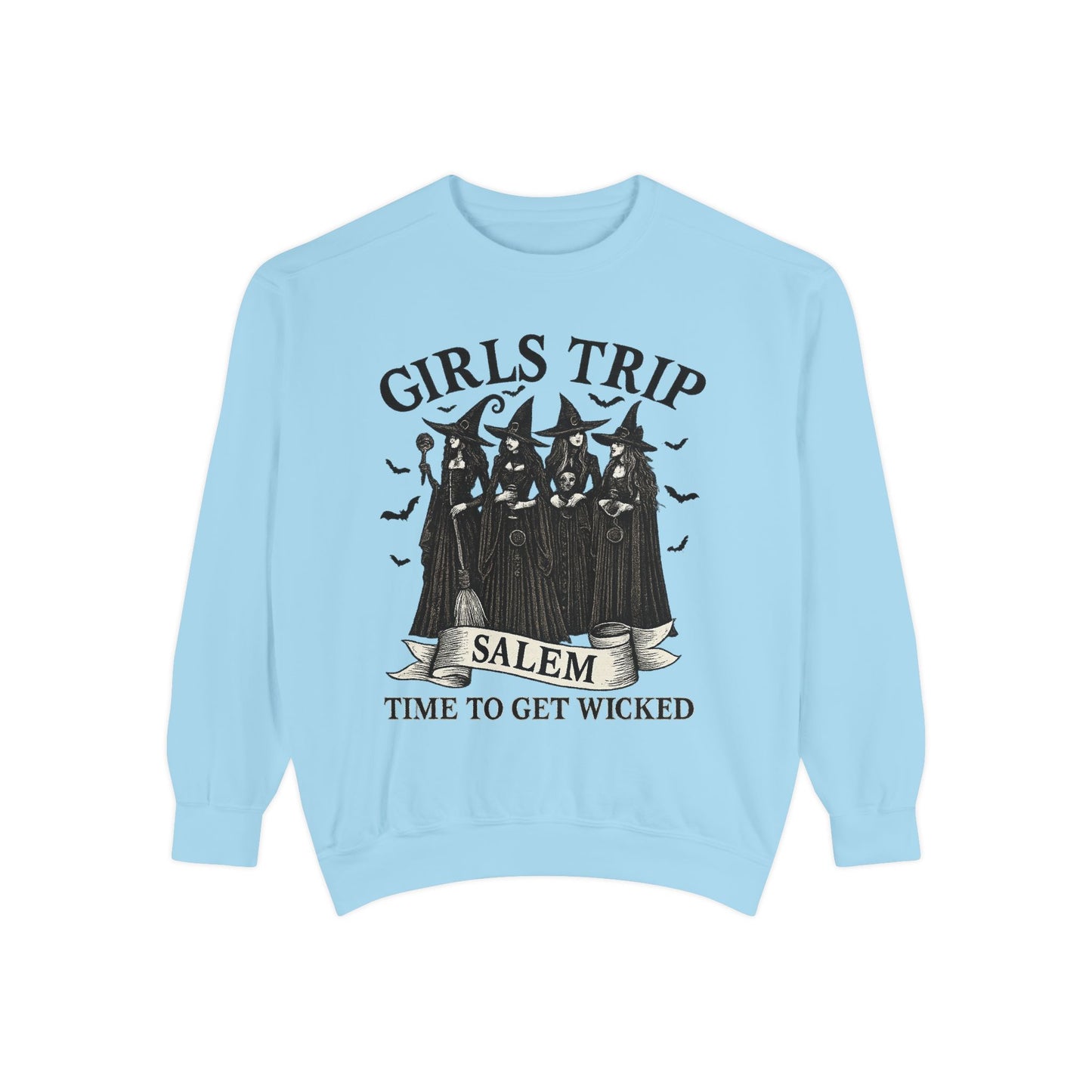 HALLOWEEN GIRLS TRIP SWEATSHIRT Unisex Garment-Dyed Sweatshirt